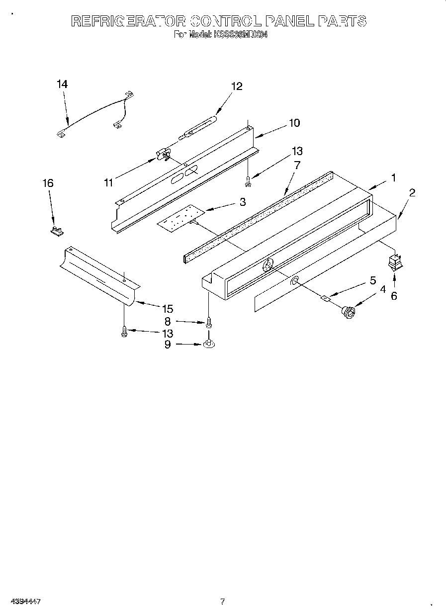05 - REFRIGERATOR CONTROL PANEL