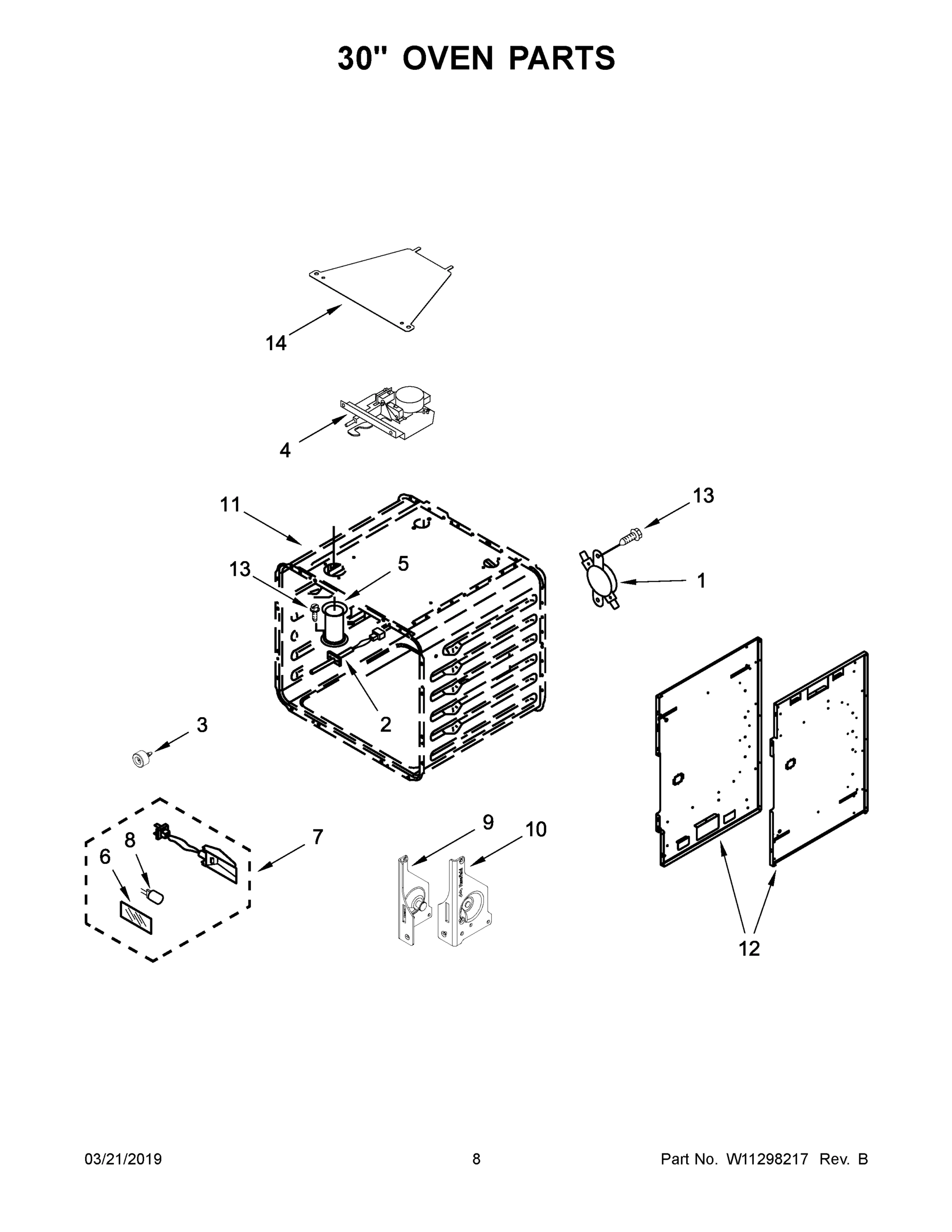 05 - 30" OVEN PARTS