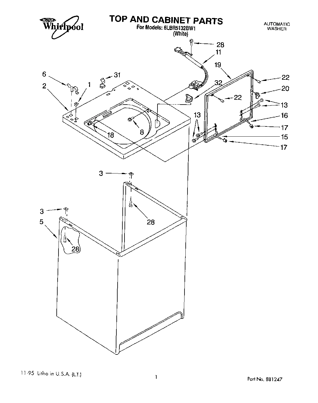 01 - TOP AND CABINET, LIT/OPTIONAL