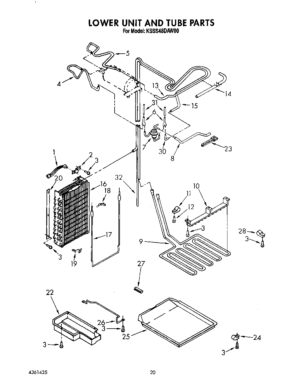 15 - LOWER UNIT AND TUBE
