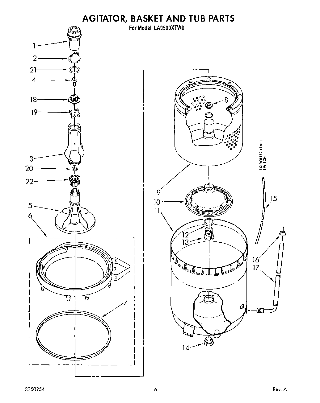 04 - AGITATOR, BASKET AND TUB