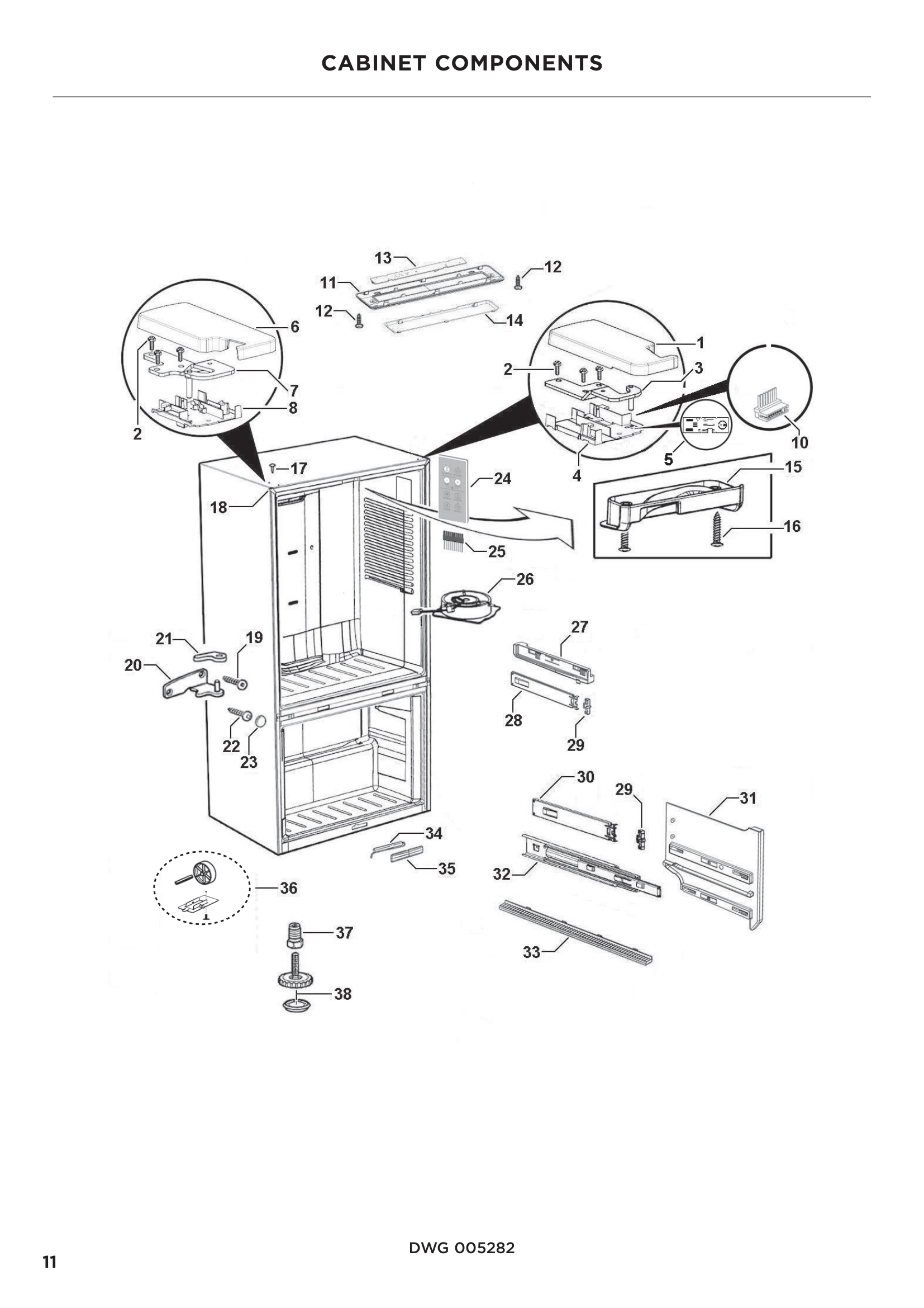 CABINET COMPONENTS