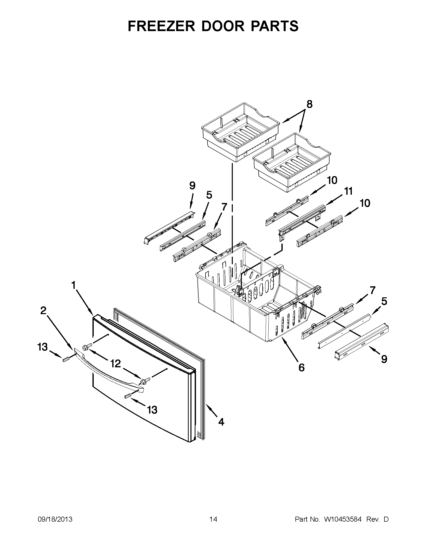 08 - FREEZER DOOR PARTS