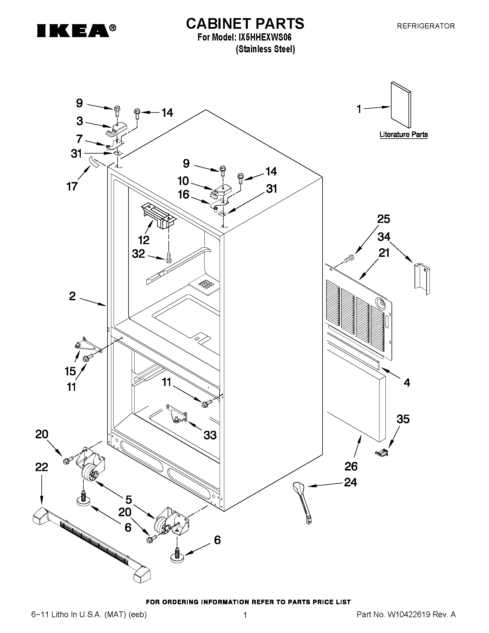 01 - CABINET PARTS