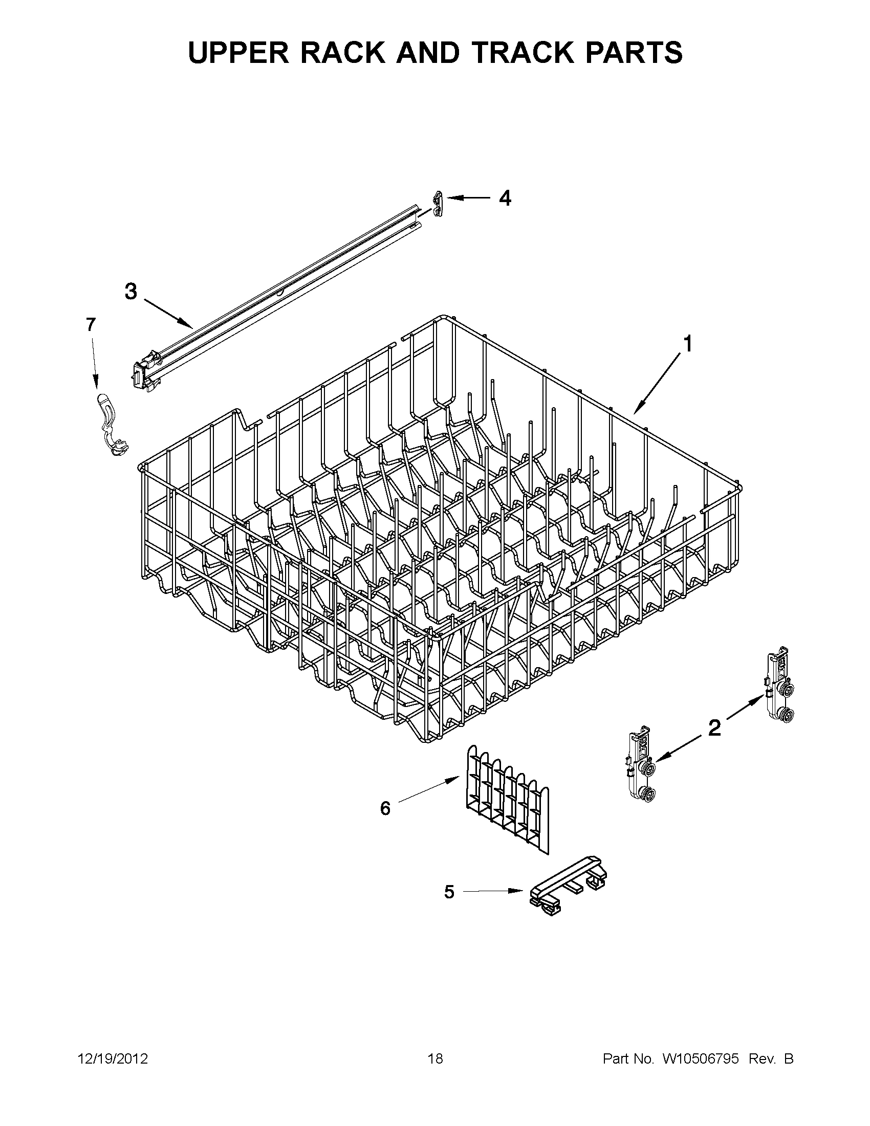 09 - UPPER RACK AND TRACK PARTS