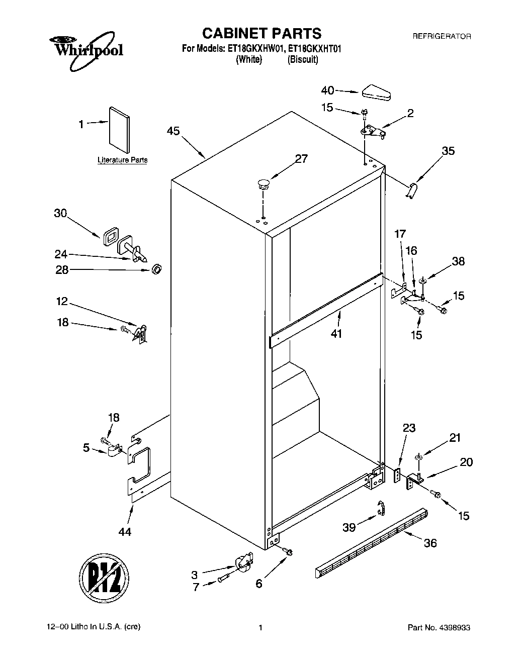 01 - CABINET, LITERATURE