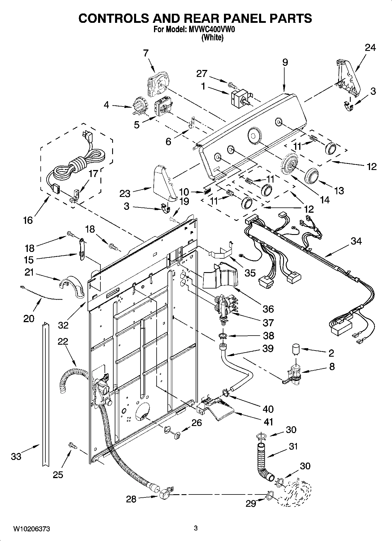 02 - CONTROLS AND REAR PANEL PARTS
