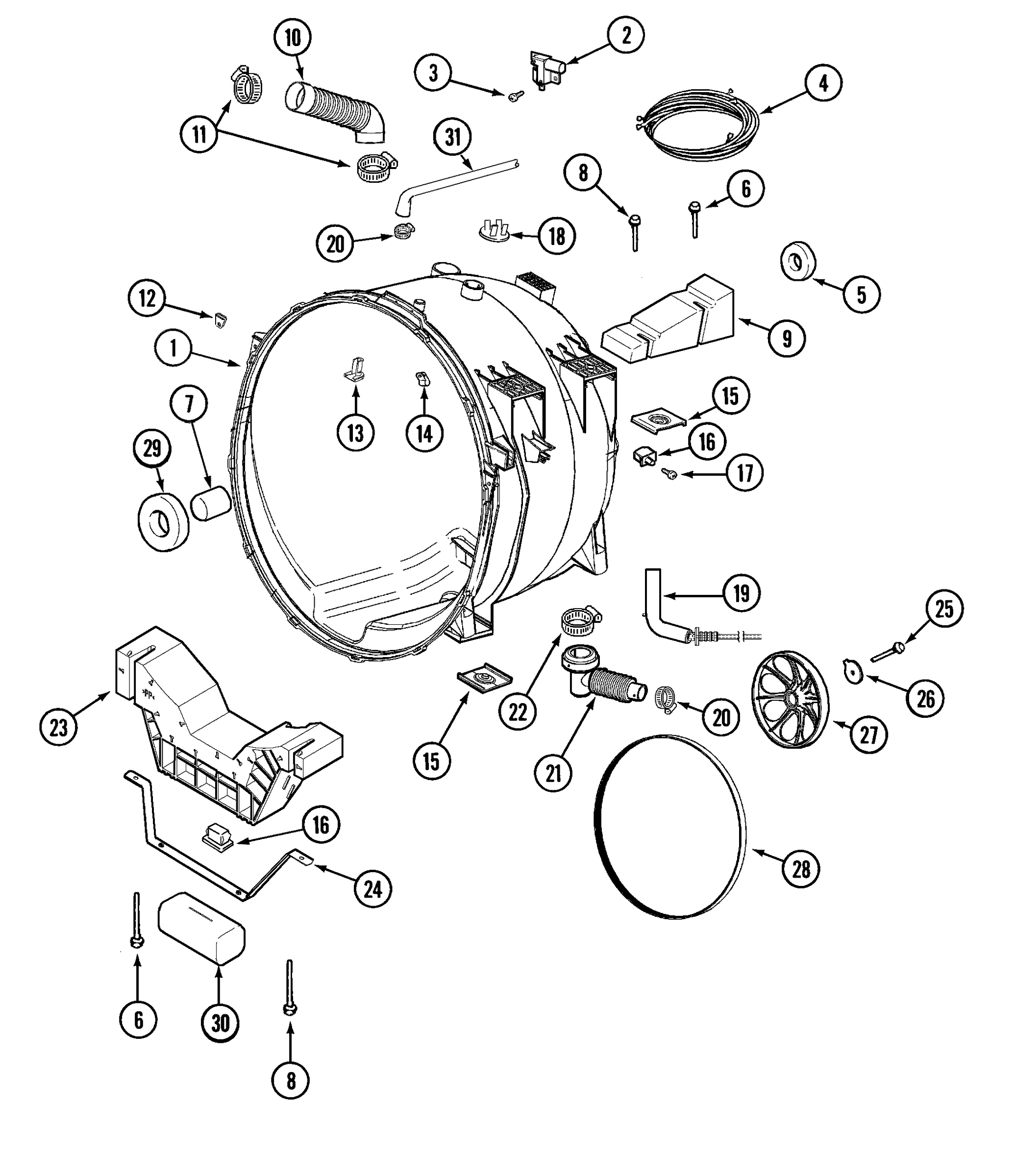 03 - OUTER TUB (WASHER)
