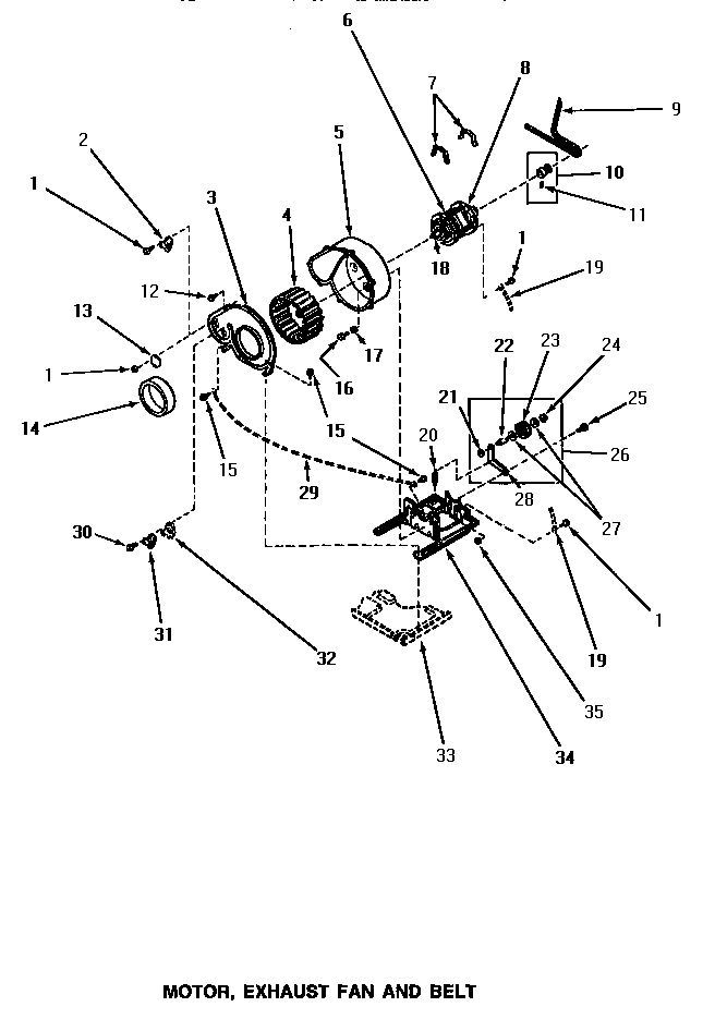 09 - MOTOR, EXHAUST FAN & BELT