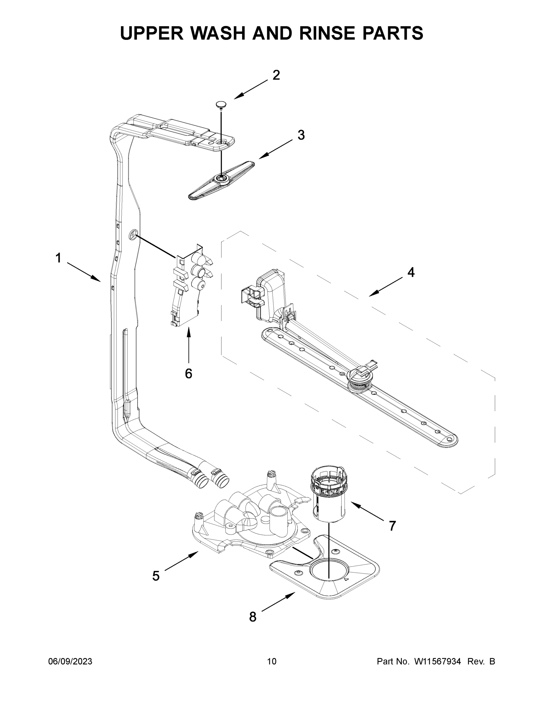 06 - UPPER WASH AND RINSE PARTS