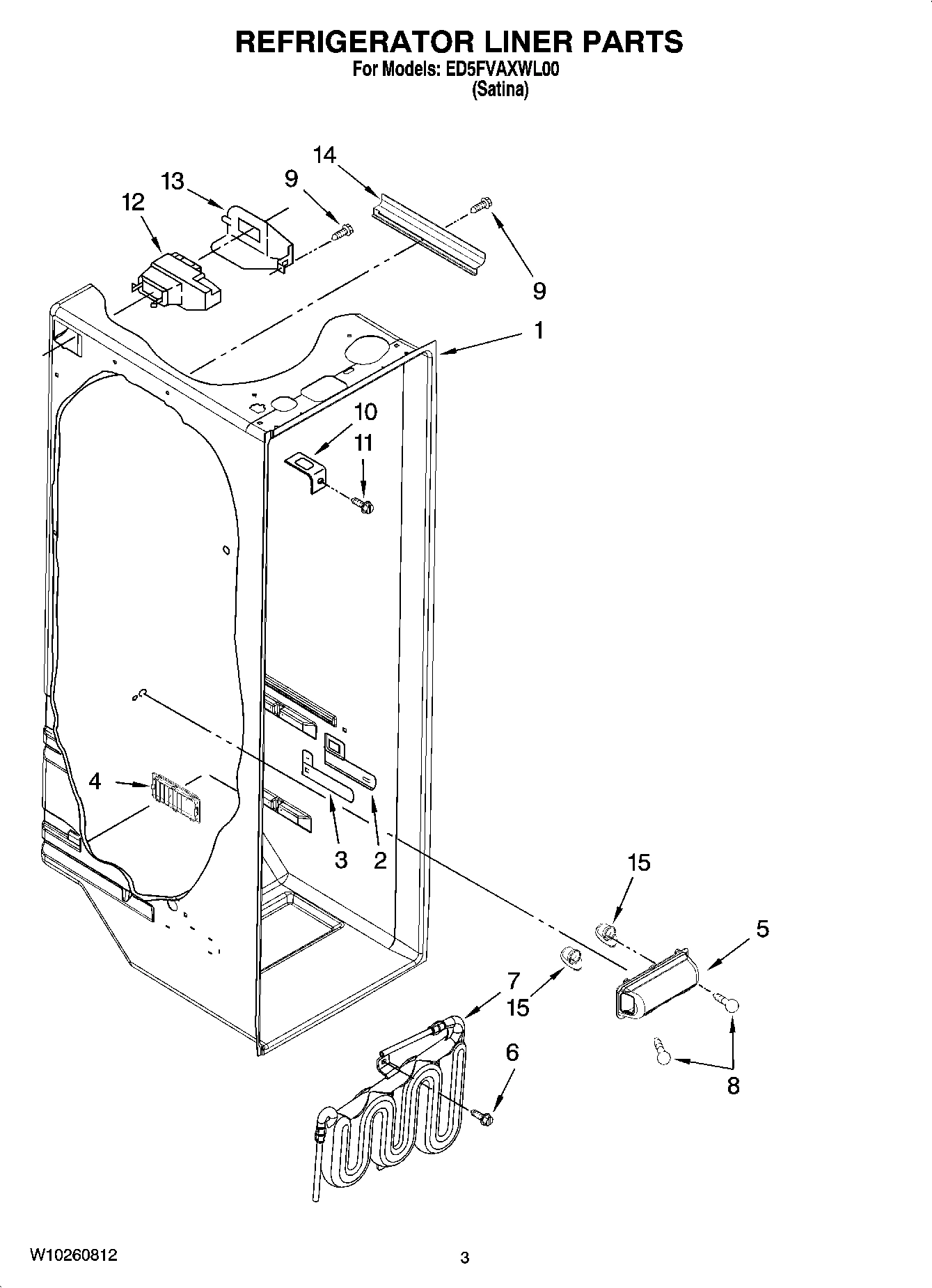 02 - REFRIGERATOR LINER PARTS