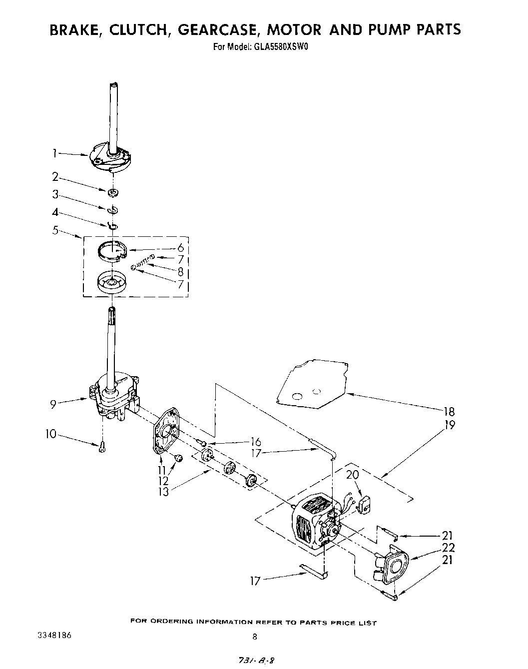 06 - BRAKE, CLUTCH, GEARCASE, MOTOR AND PUMP