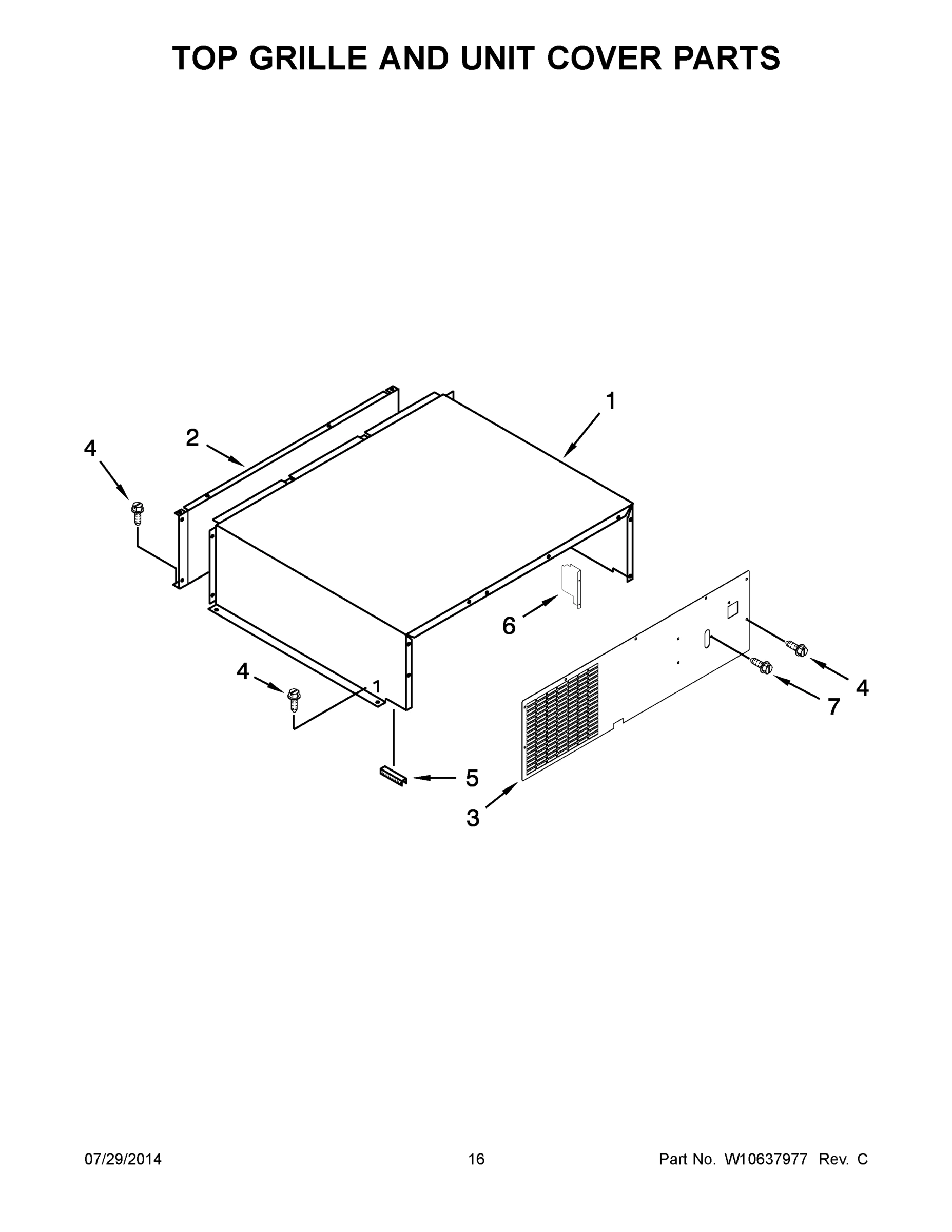 09 - TOP GRILLE AND UNIT COVER PARTS