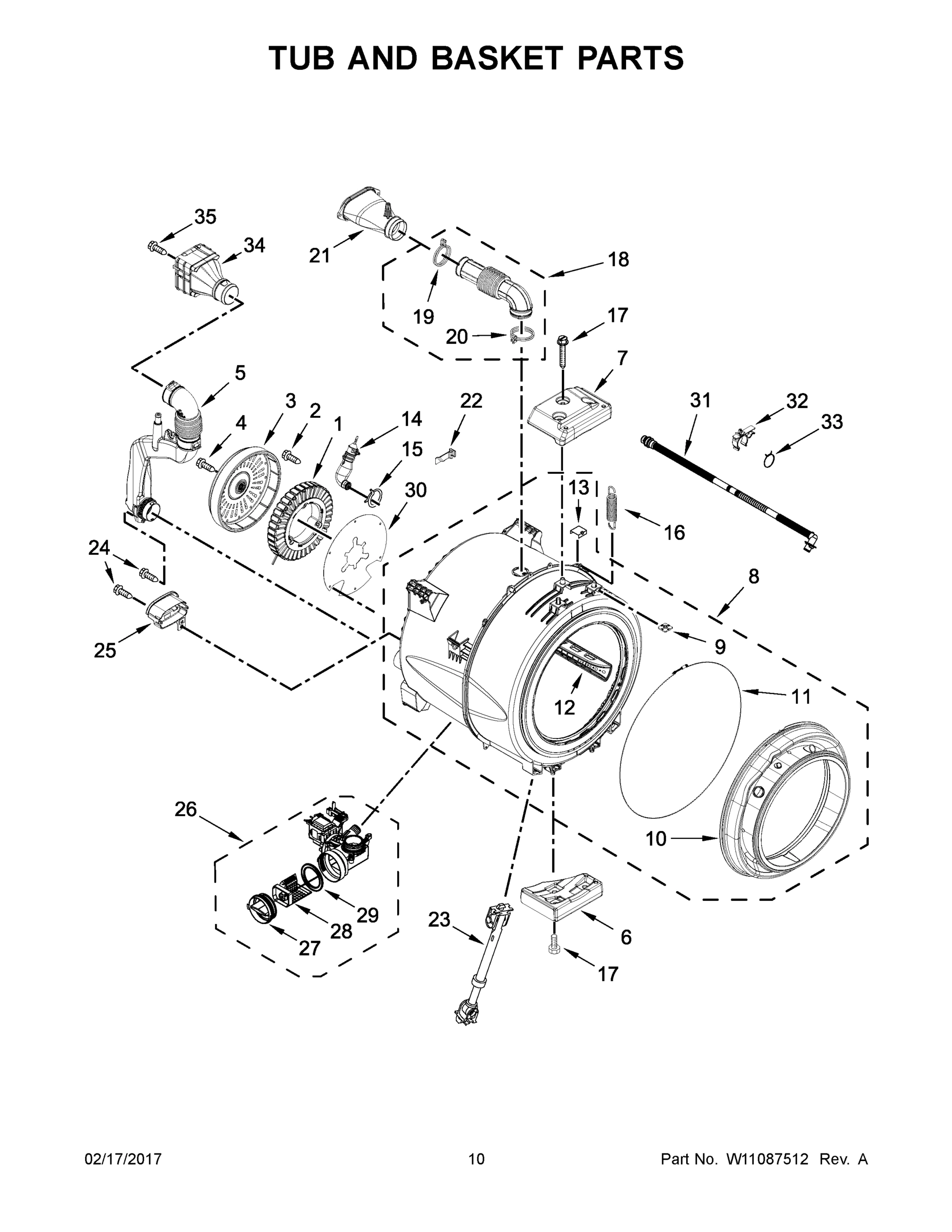 06 - TUB AND BASKET PARTS