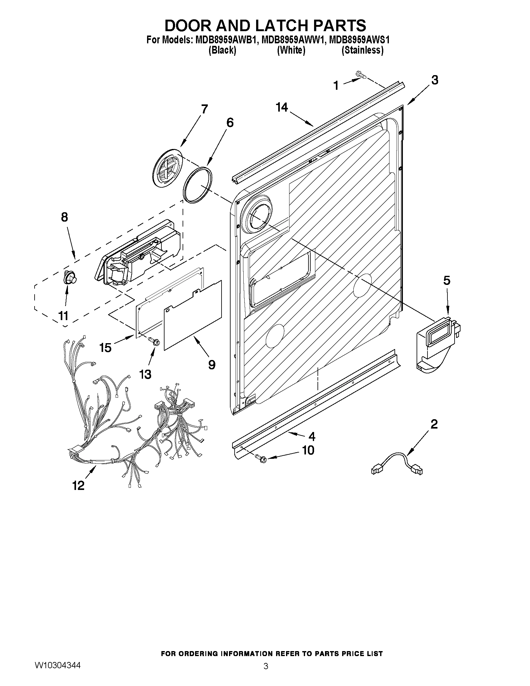 03 - DOOR AND LATCH PARTS
