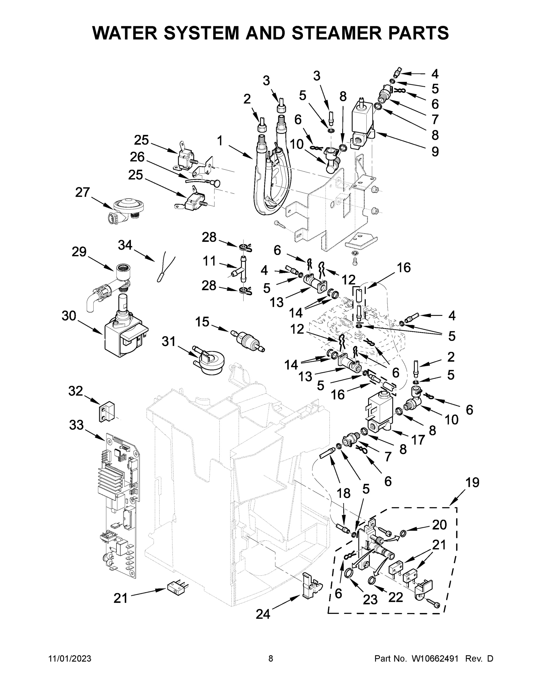 05 - WATER SYSTEM AND STEAMER PARTS