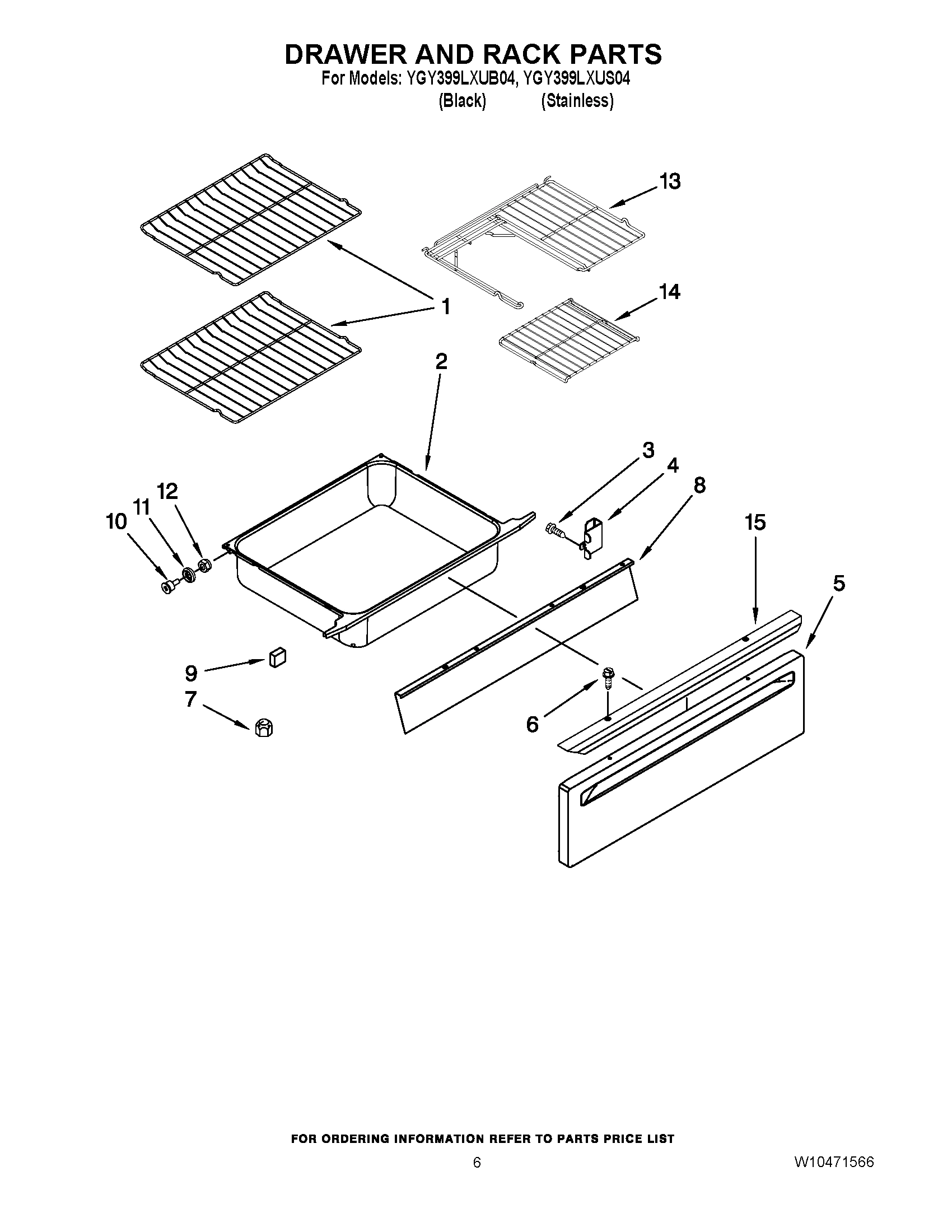 05 - DRAWER AND RACK PARTS