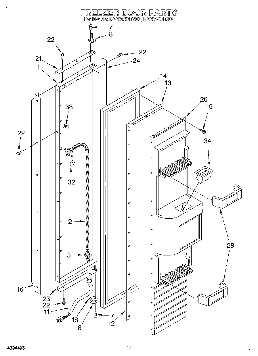 12 - FREEZER DOOR