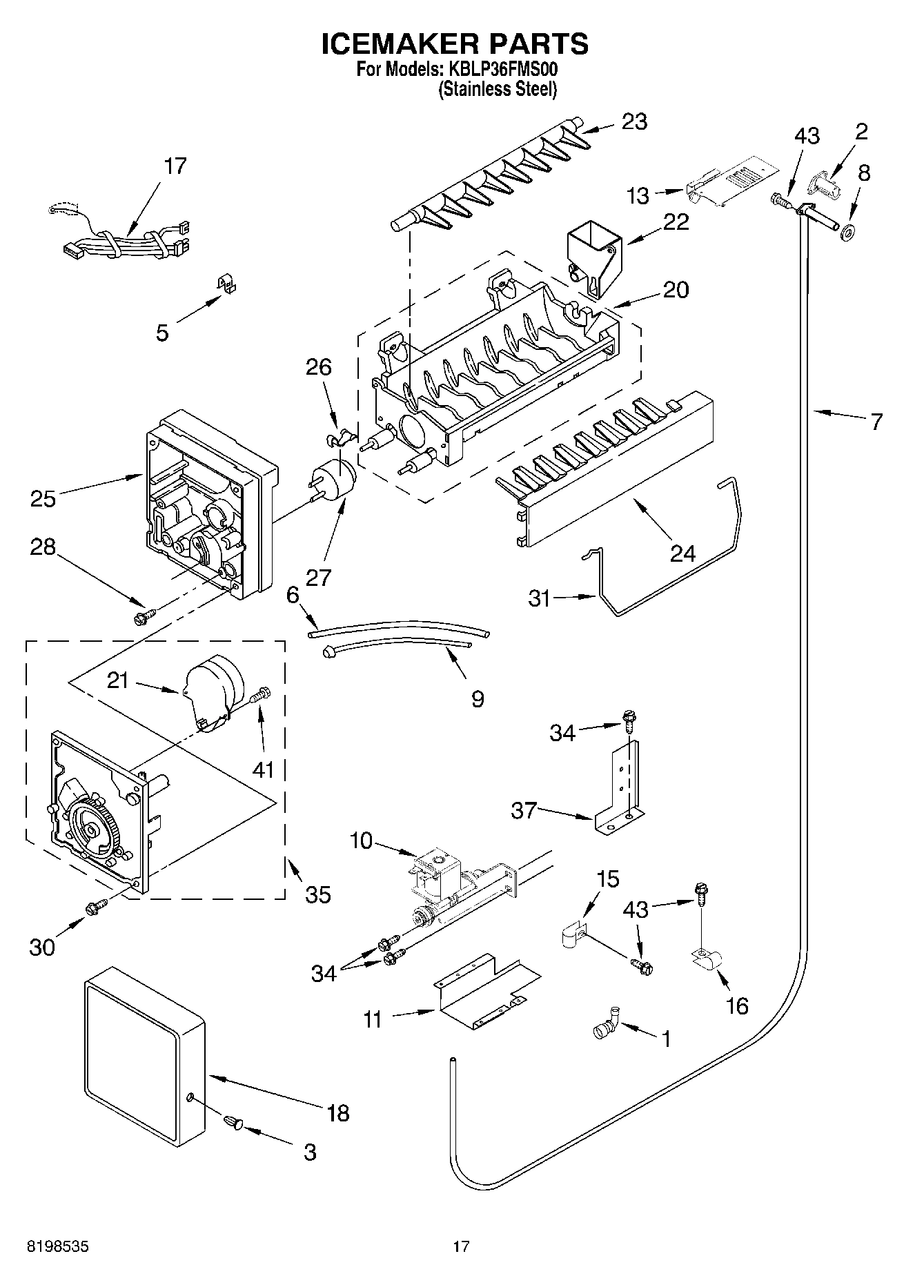 10 - ICEMAKER PARTS