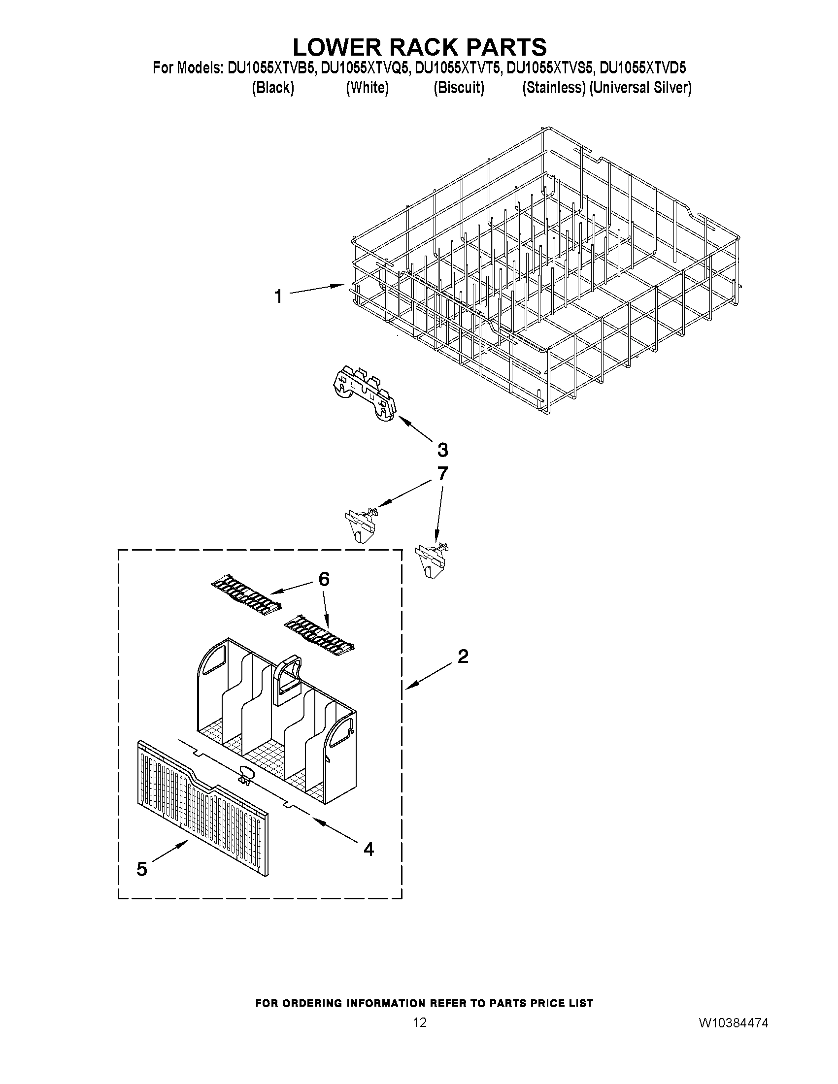 10 - LOWER RACK PARTS