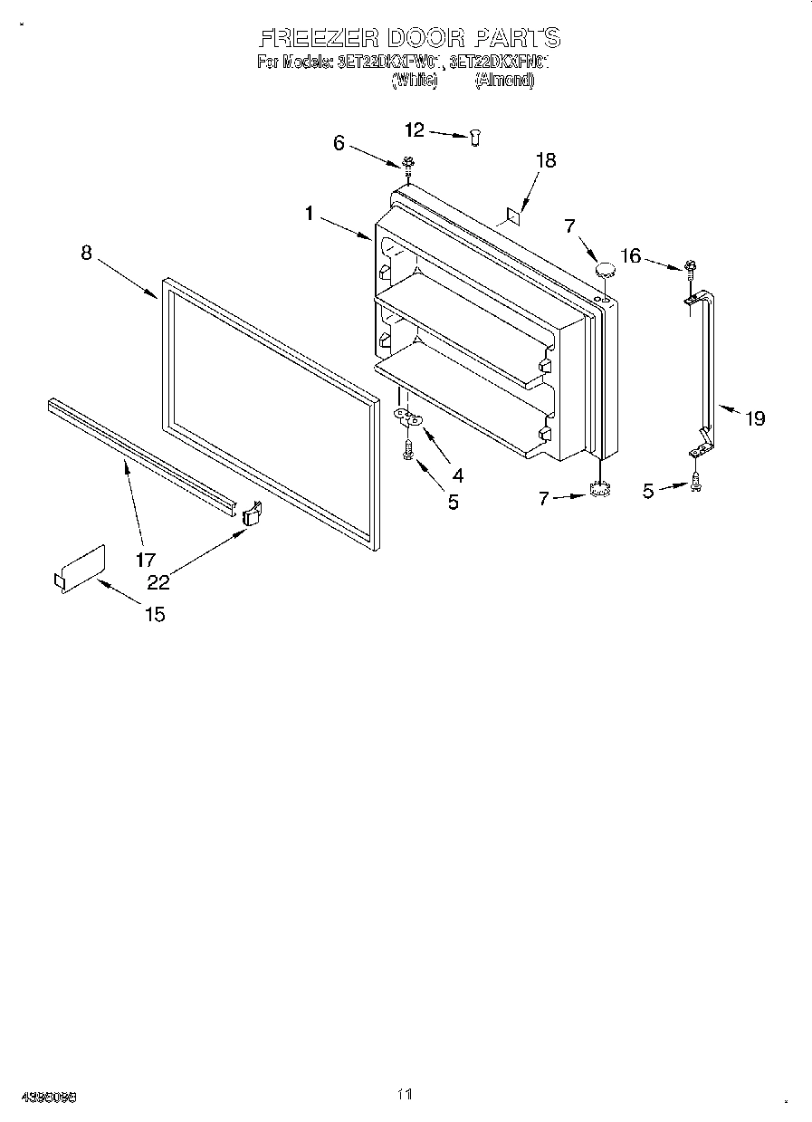06 - FREEZER DOOR, LIT/OPTIONAL
