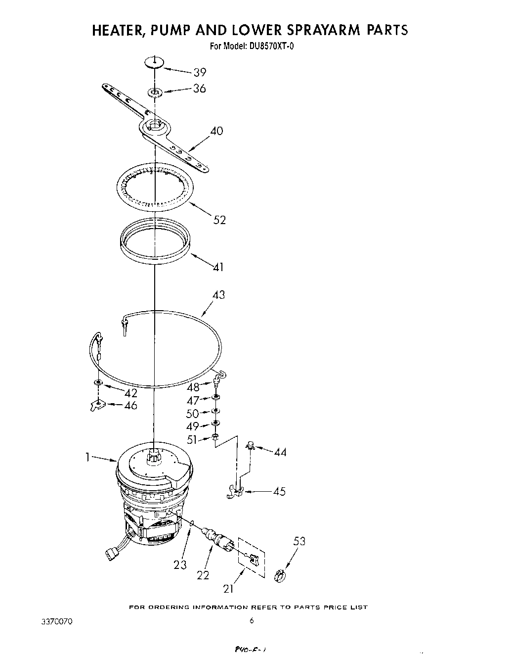 04 - HEATER, PUMP AND LOWER SPRAY ARM