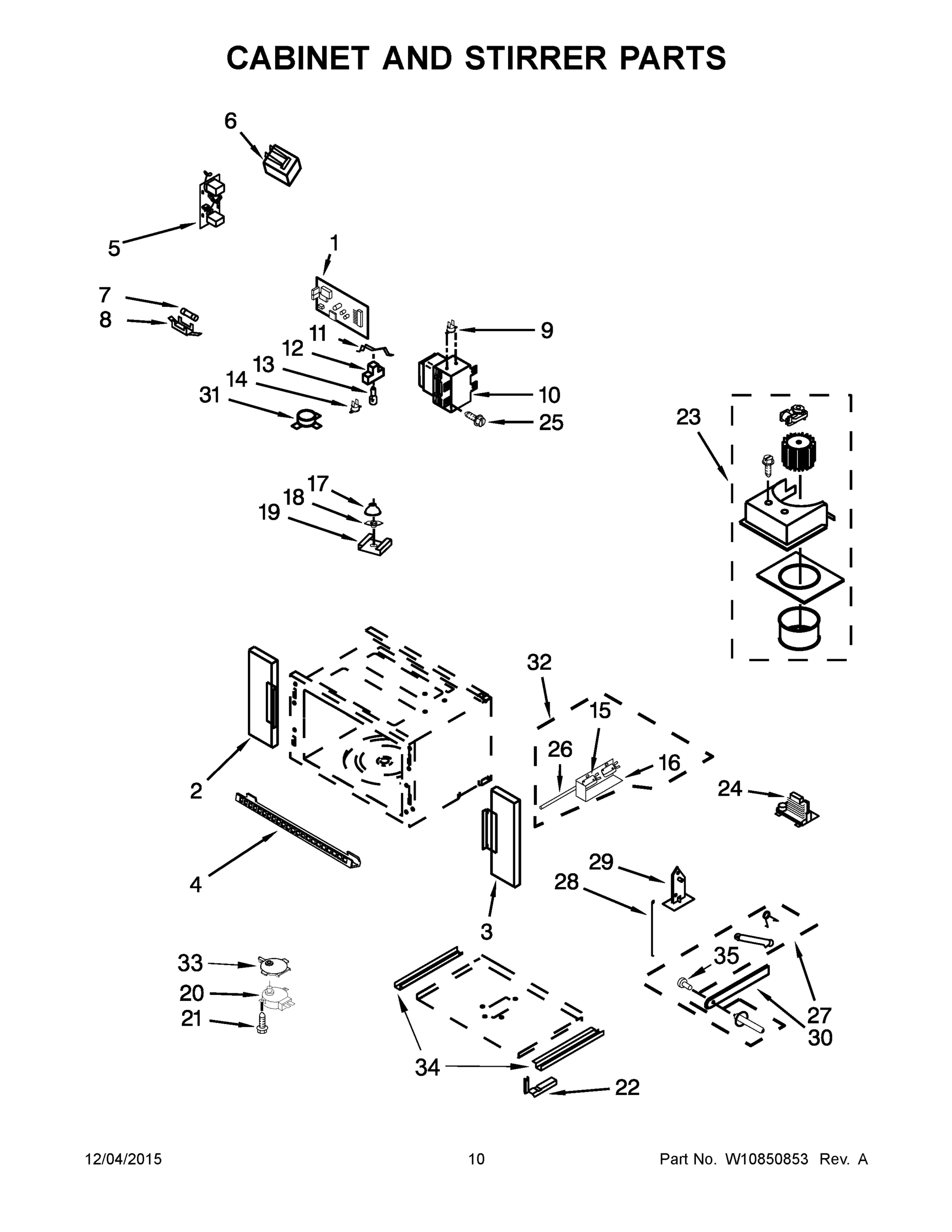 06 - CABINET AND STIRRER PARTS