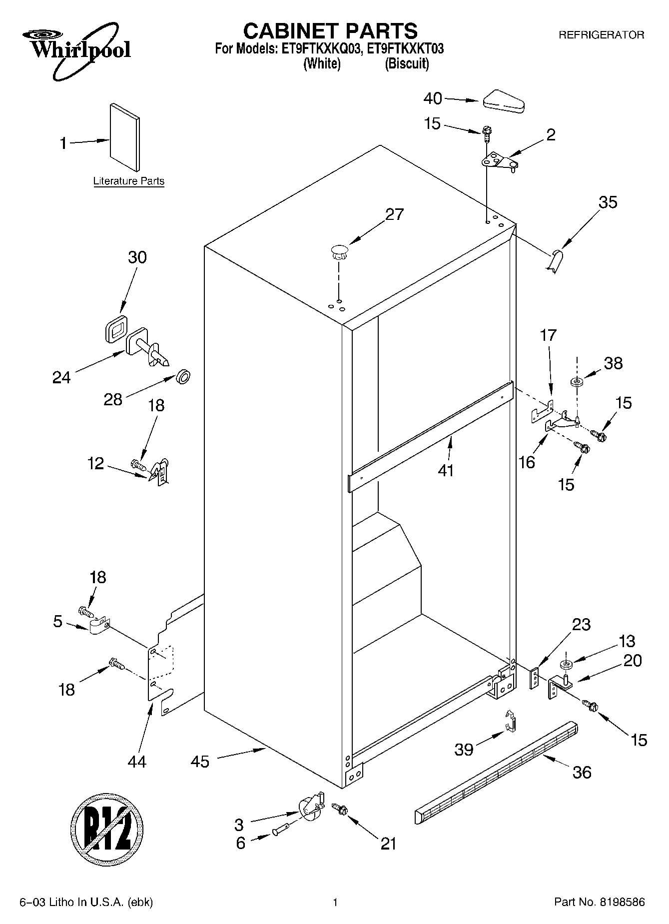 01 - CABINET PARTS