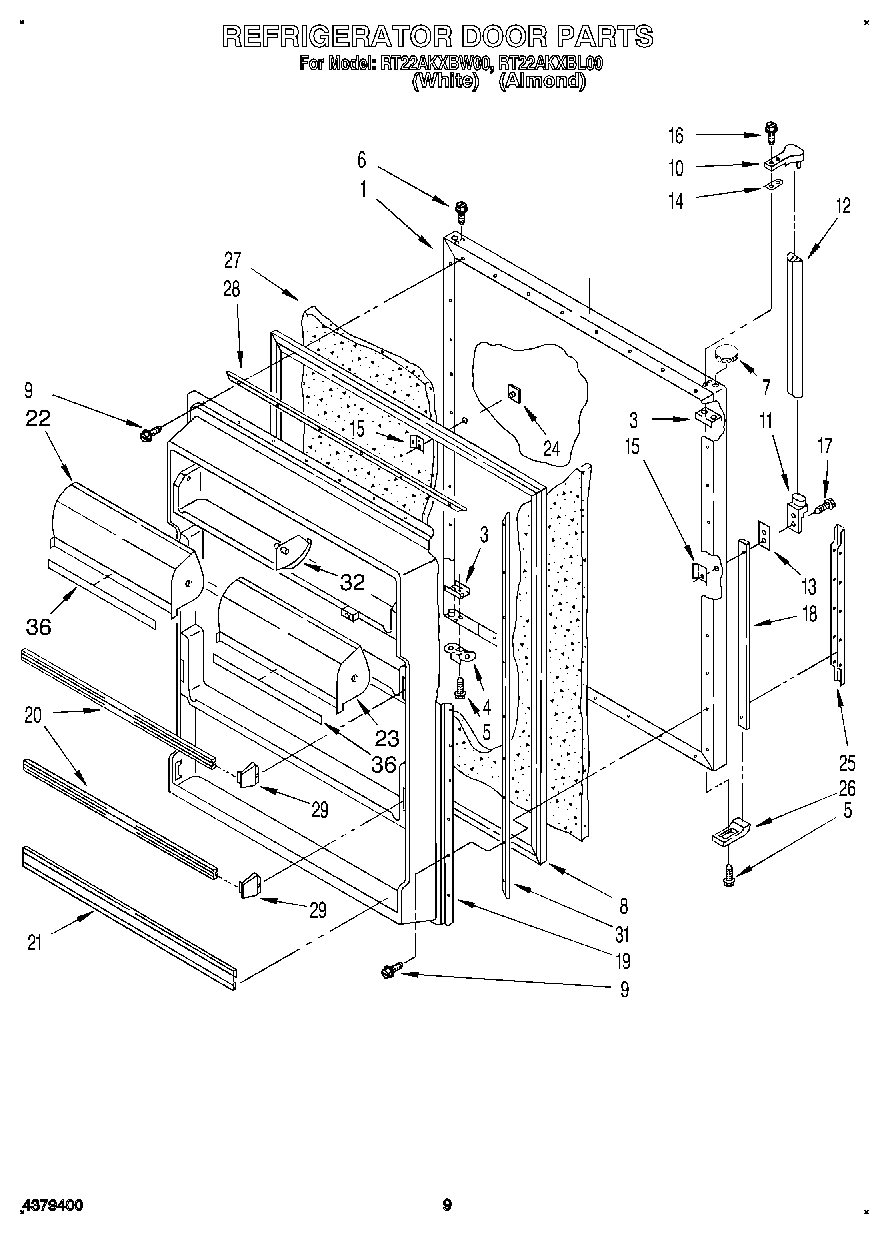 07 - REFRIGERATOR DOOR, LIT/OPTIONAL