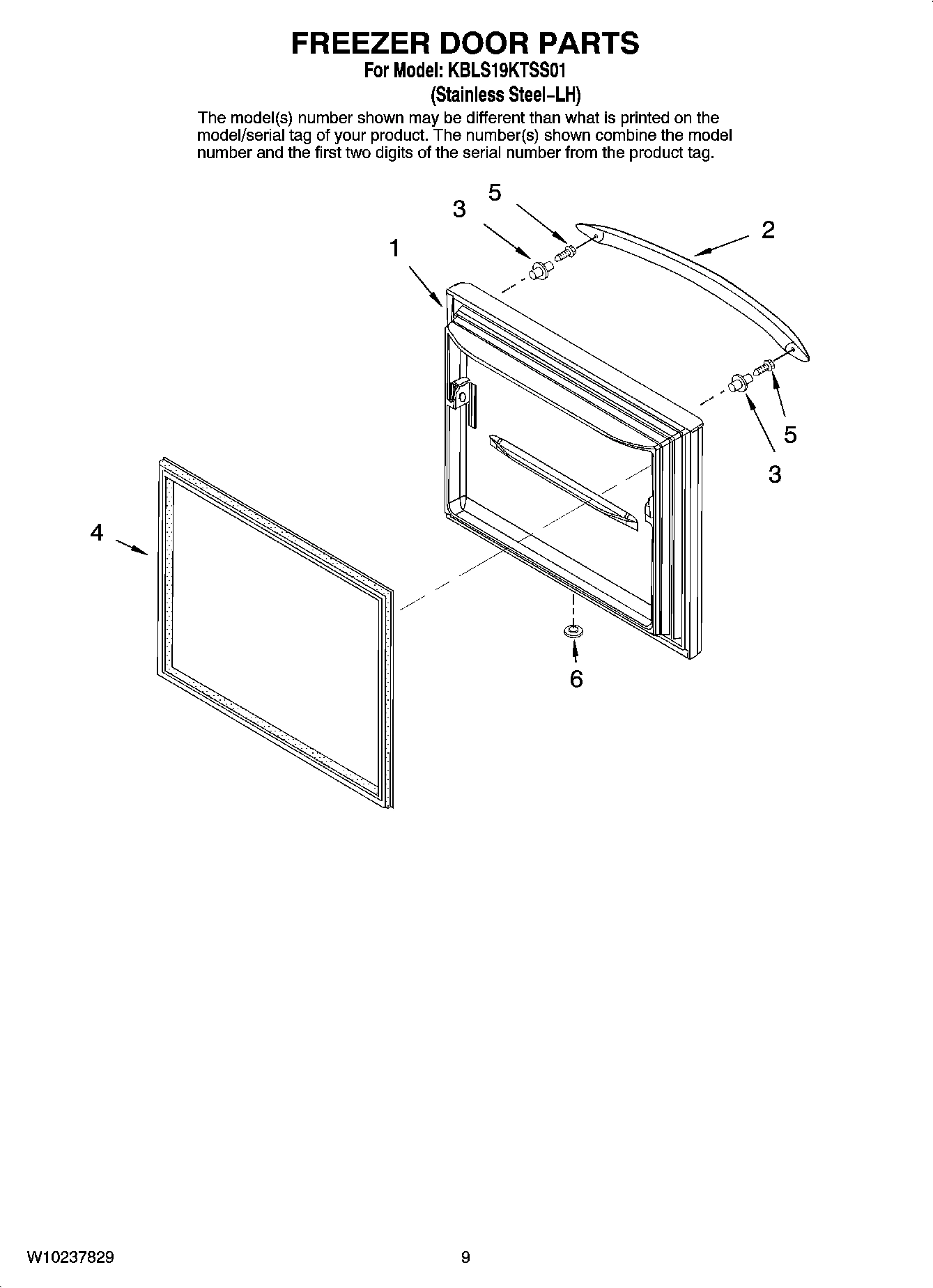05 - FREEZER DOOR PARTS