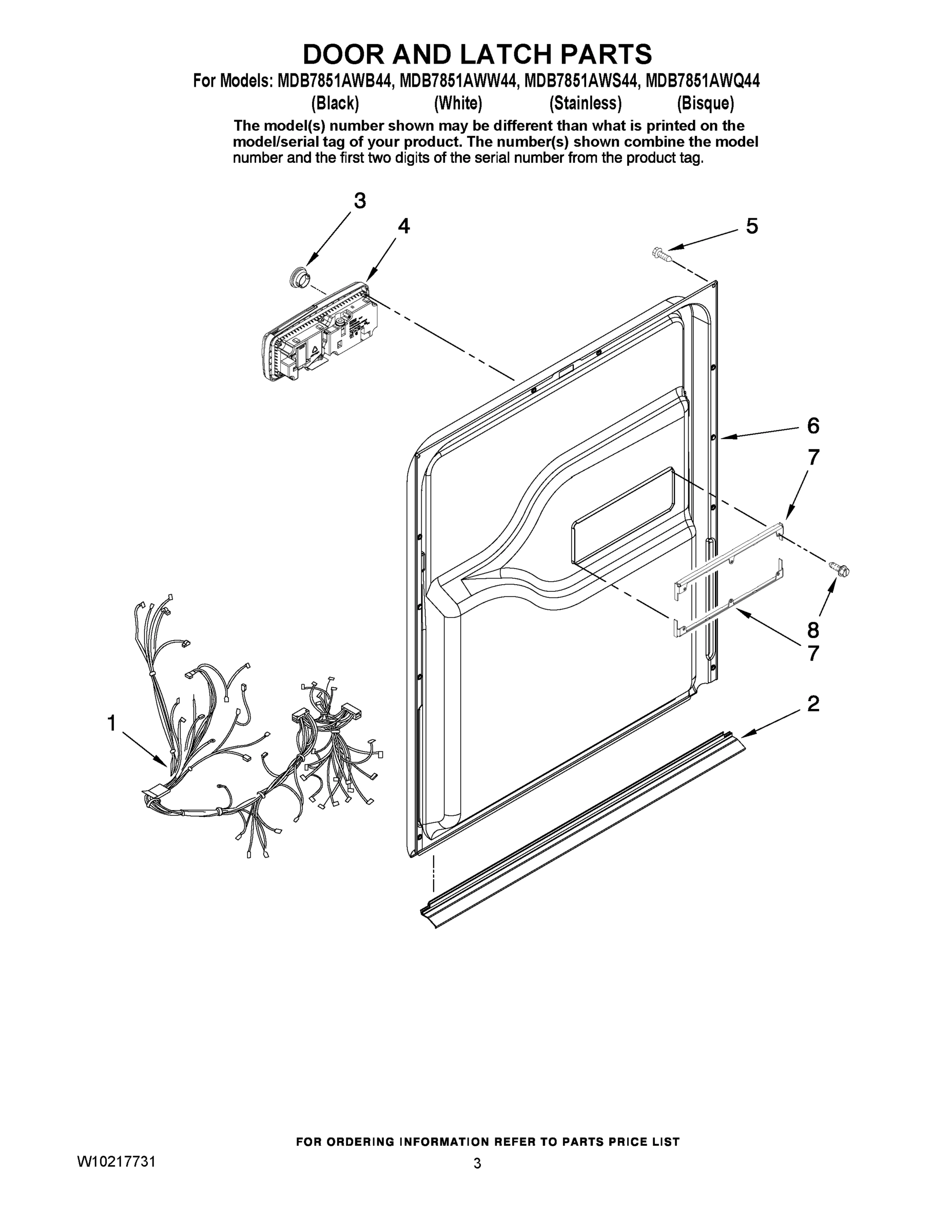 03 - DOOR AND LATCH PARTS