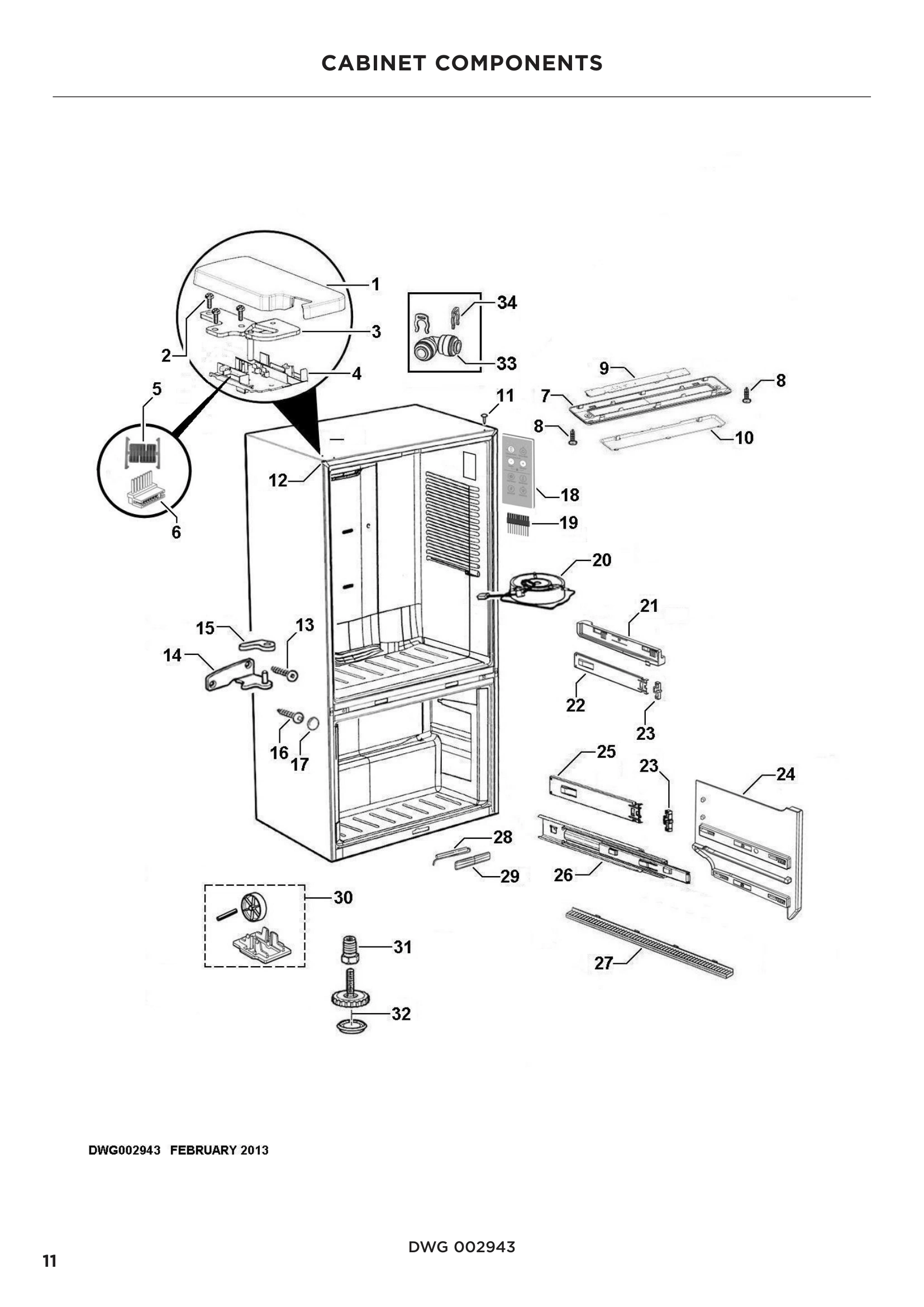CABINET COMPONENTS