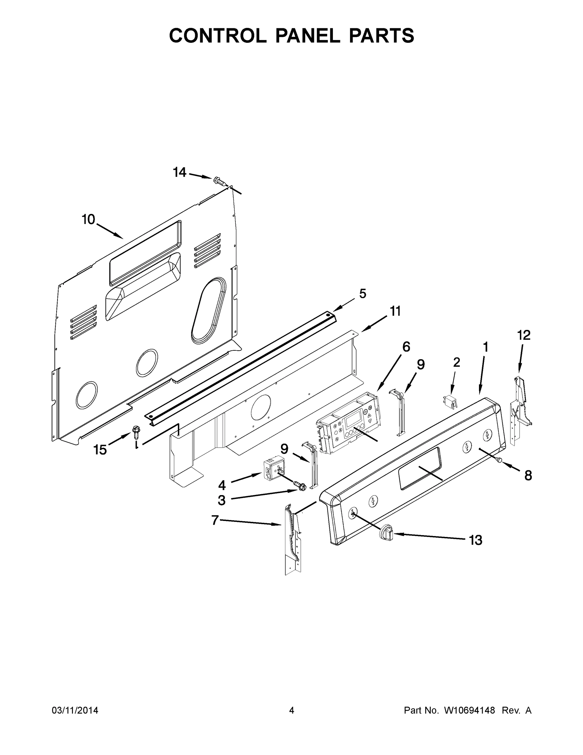 03 - CONTROL PANEL PARTS