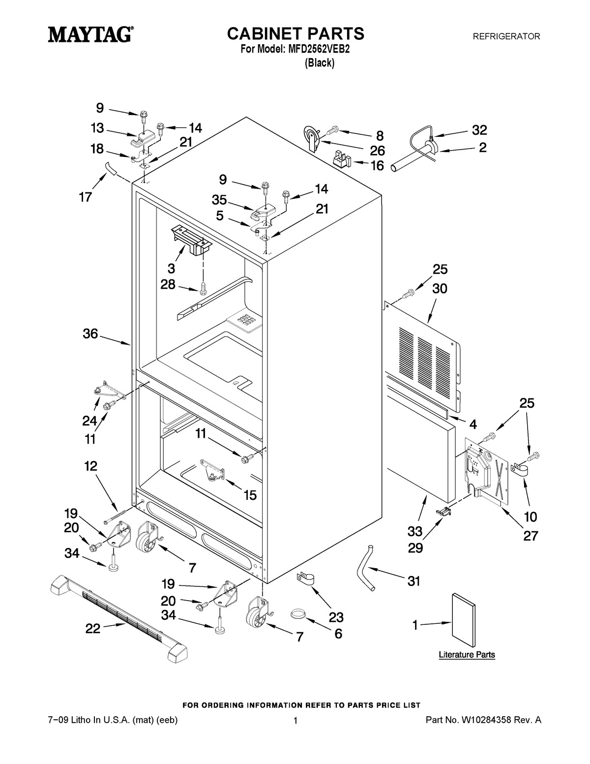01 - CABINET PARTS