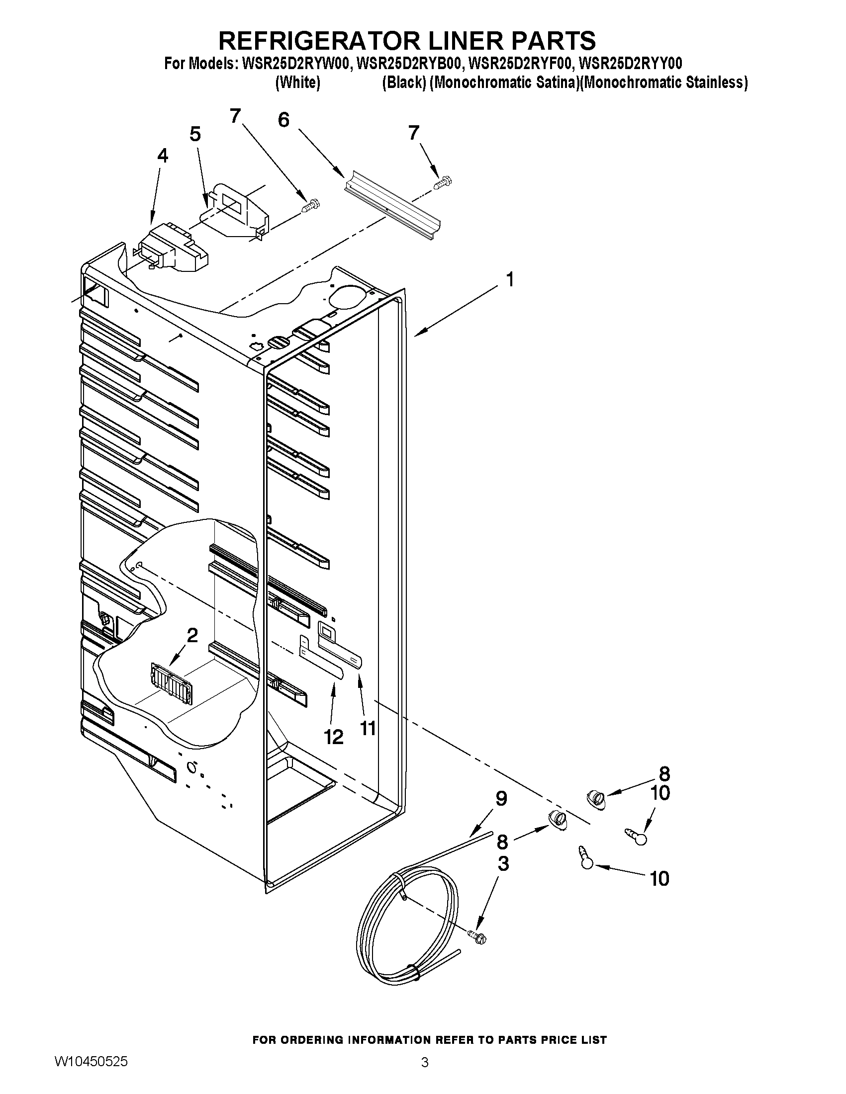02 - REFRIGERATOR LINER PARTS