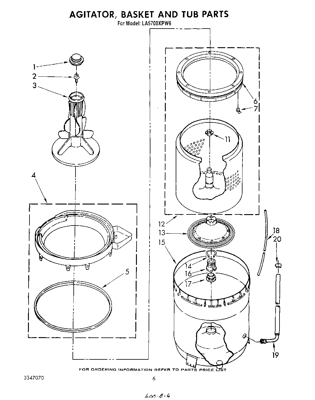 04 - AGITATOR, BASKET AND TUB