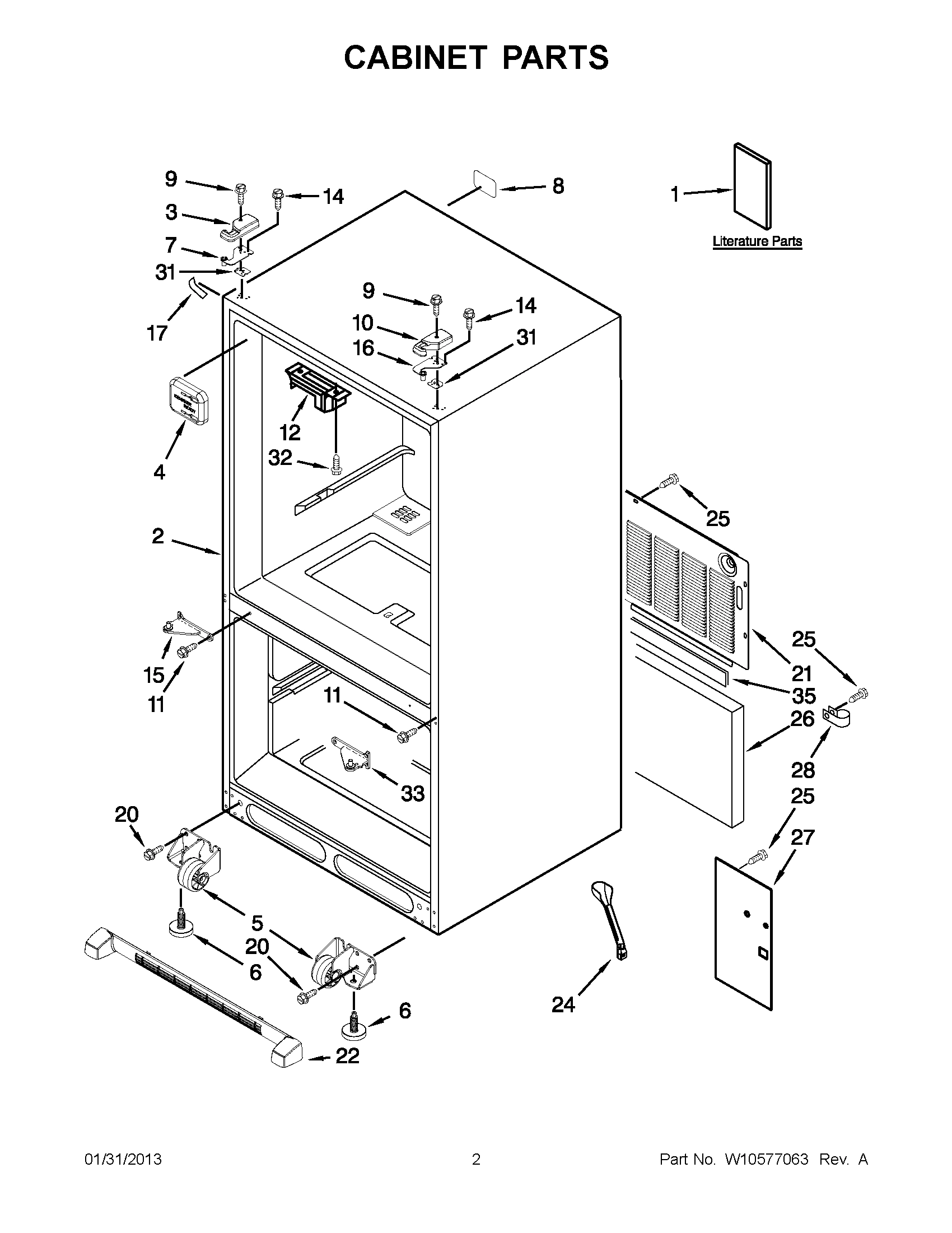 01 - CABINET PARTS