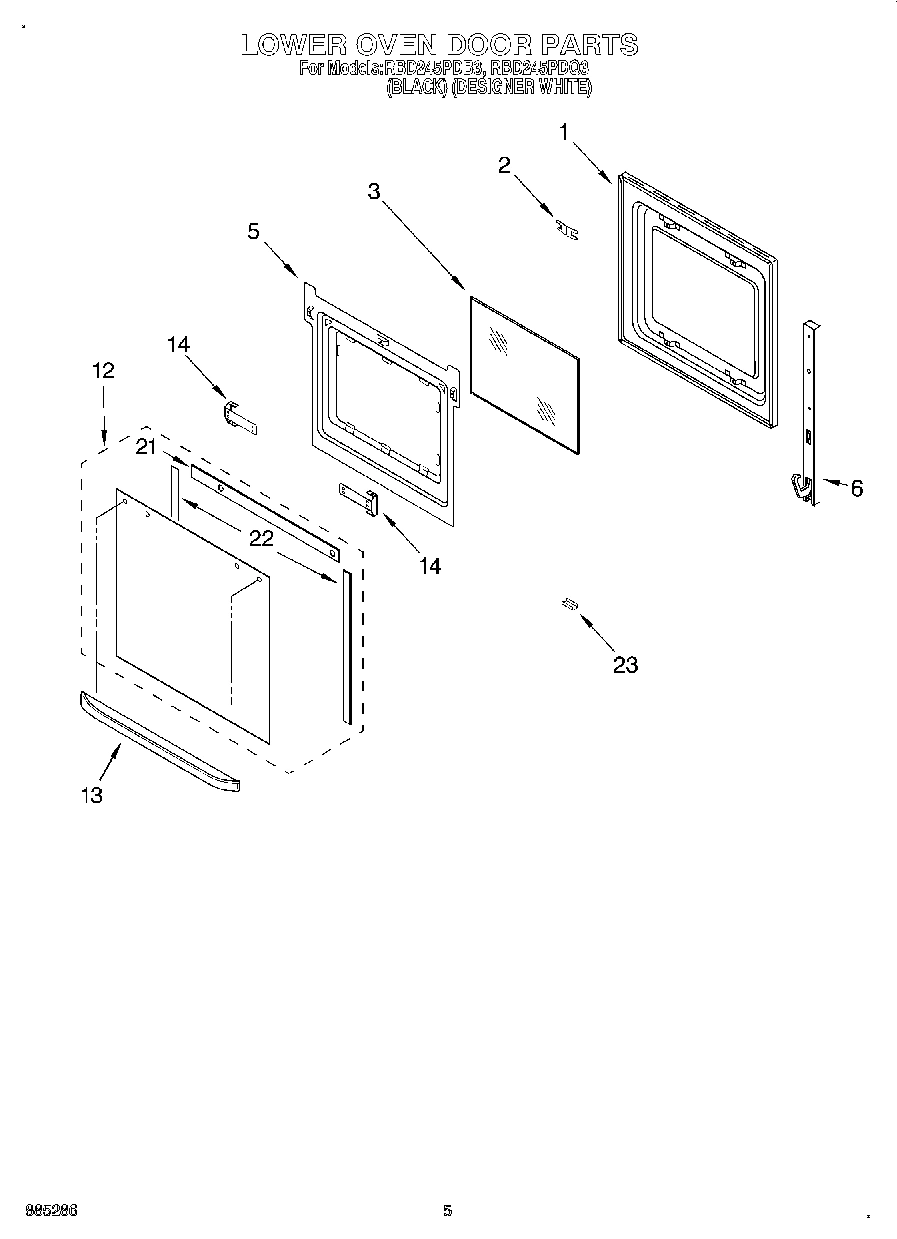 03 - LOWER OVEN DOOR
