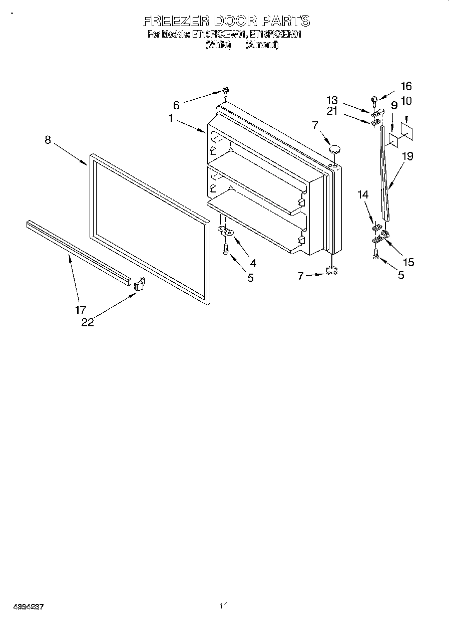 06 - FREEZER DOOR, LIT/OPTIONAL