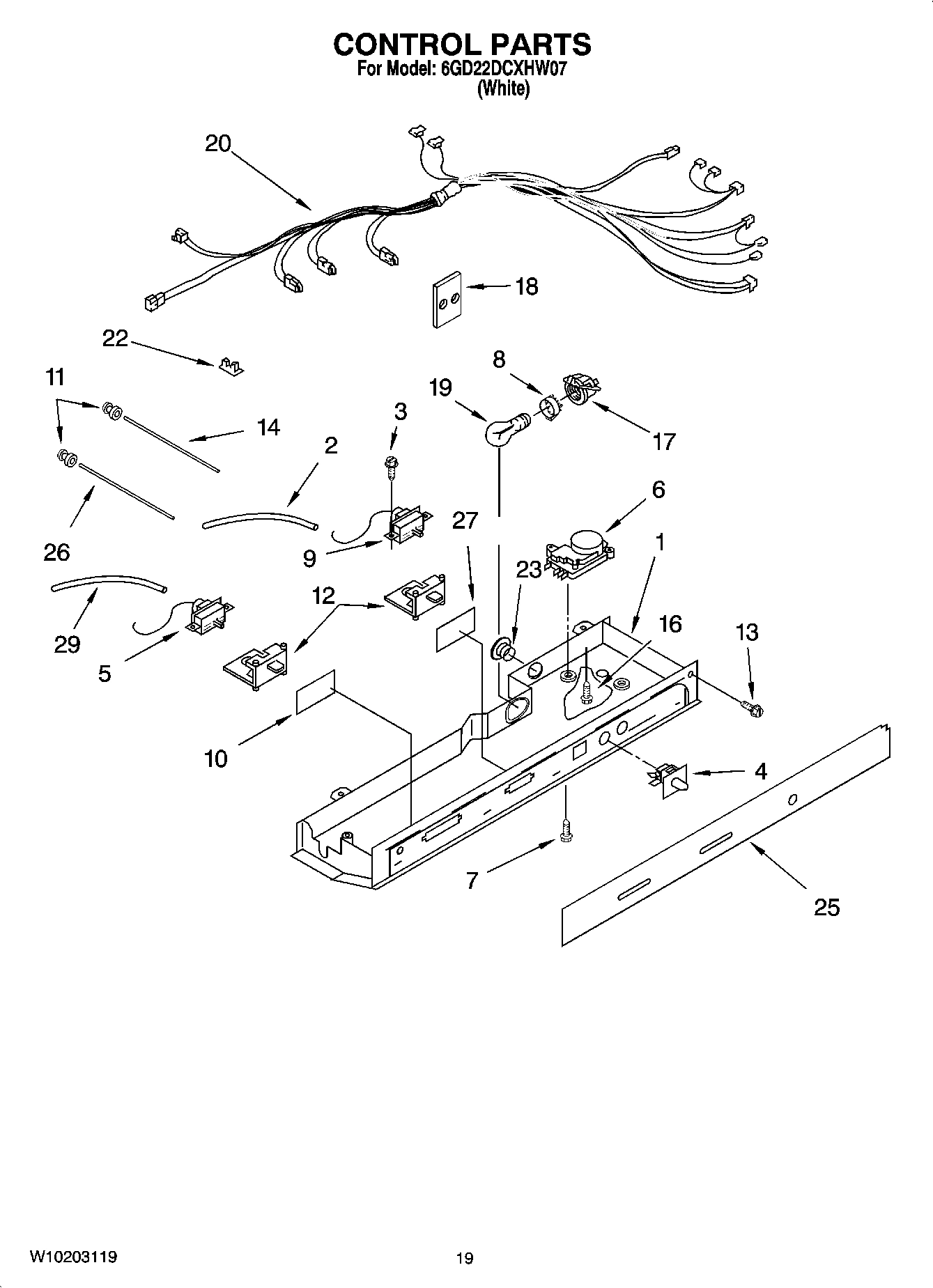 12 - CONTROL PARTS, OPTIONAL PARTS (NOT INCLUDED)
