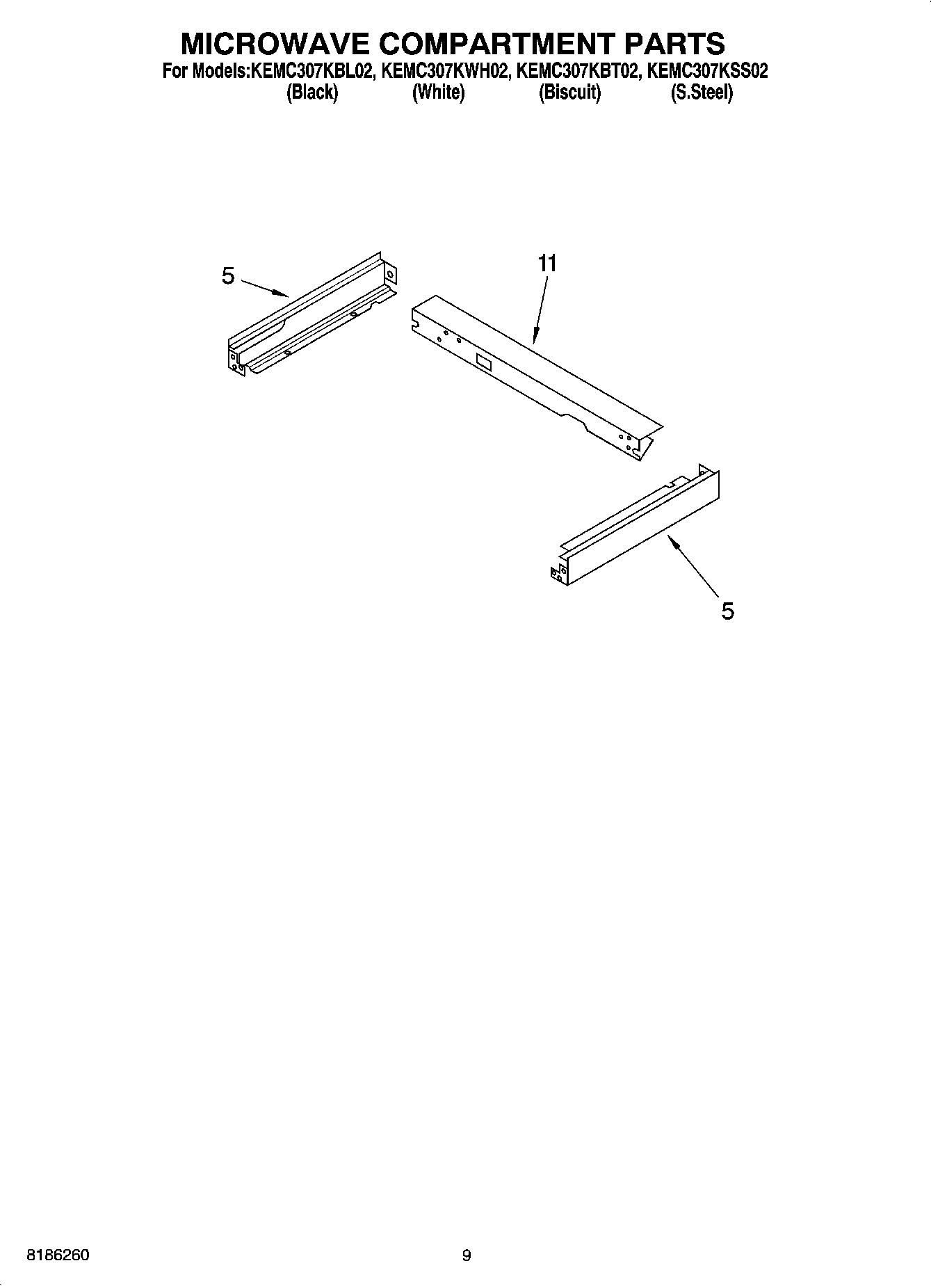 07 - MICROWAVE COMPARTMENT PARTS