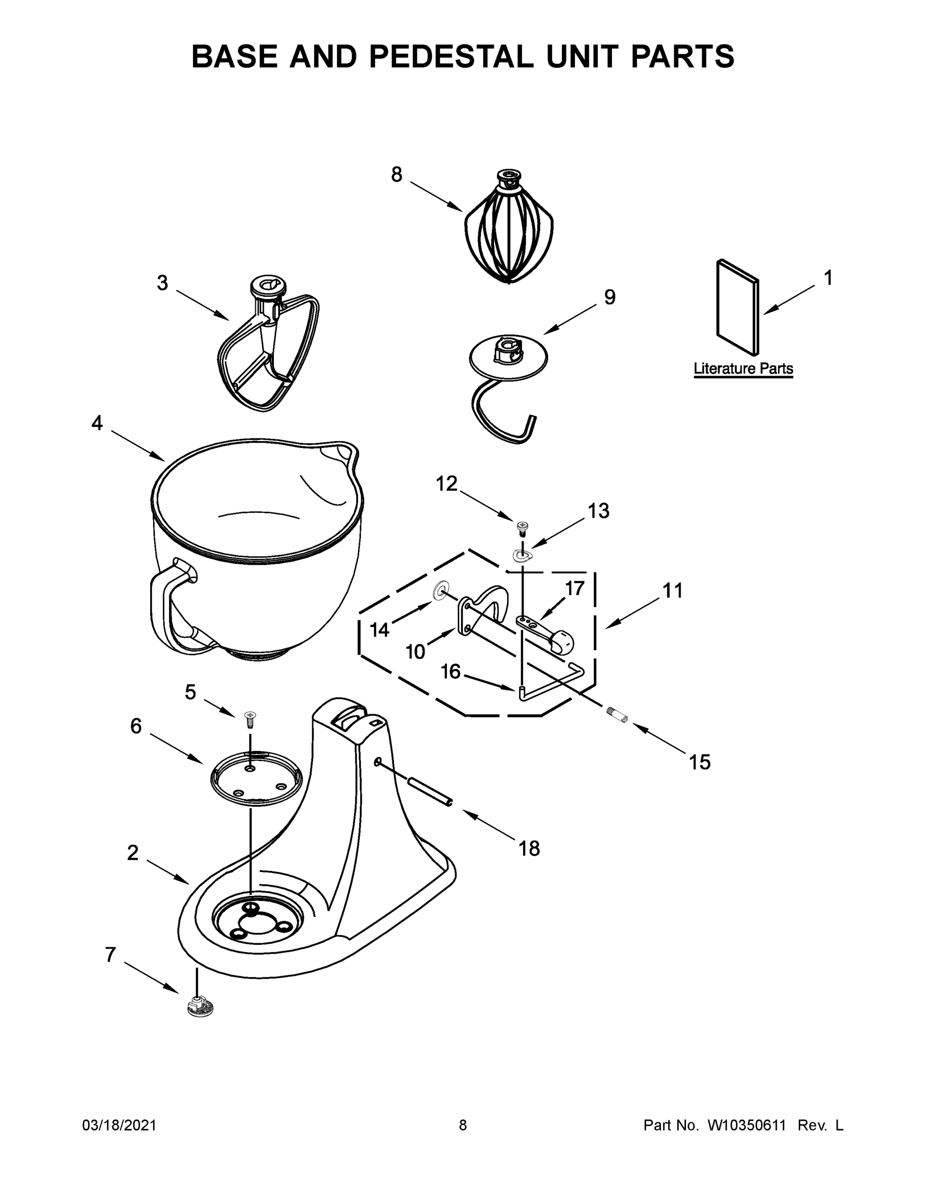 05 - BASE AND PEDESTAL UNIT PARTS
