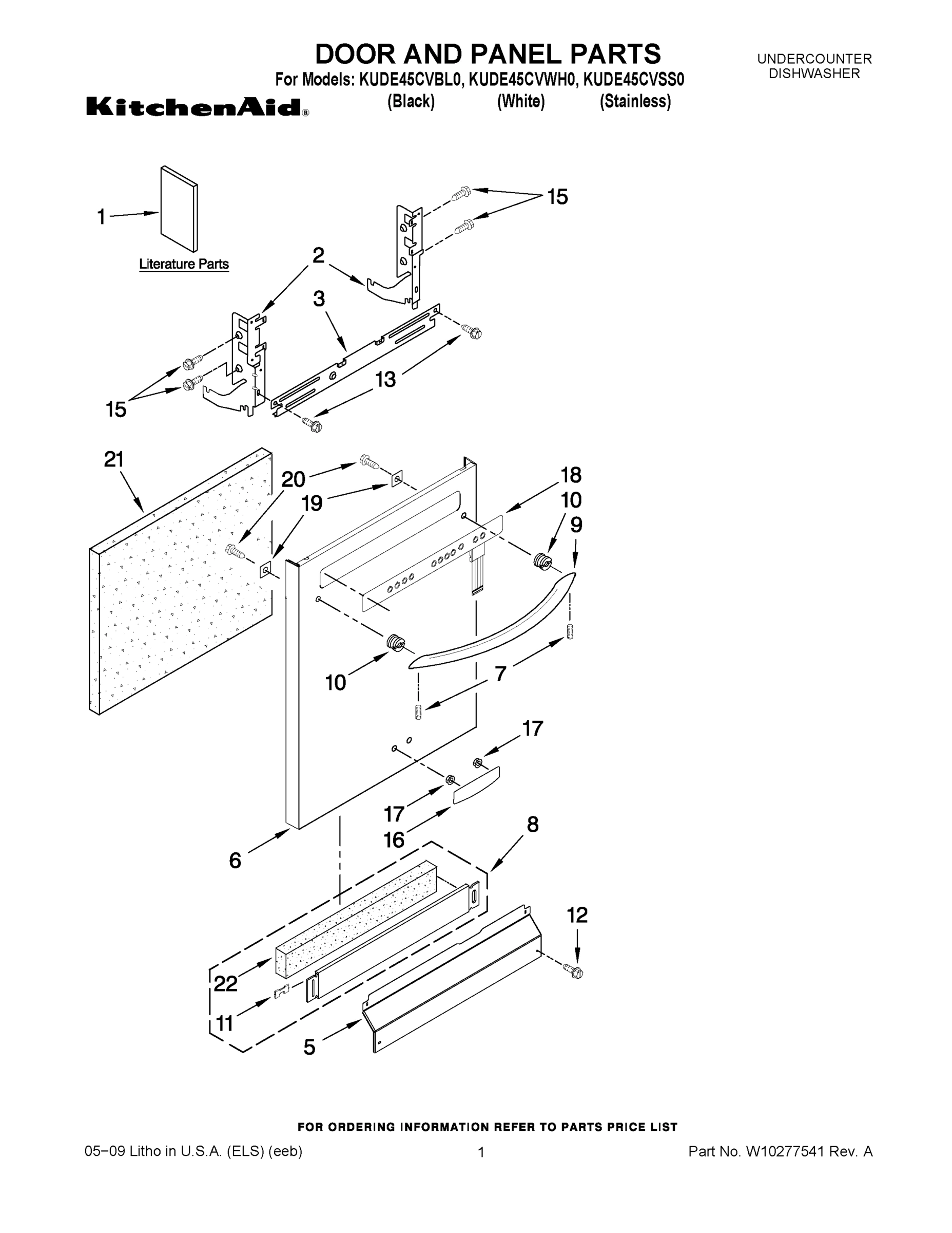 01 - DOOR AND PANEL PARTS