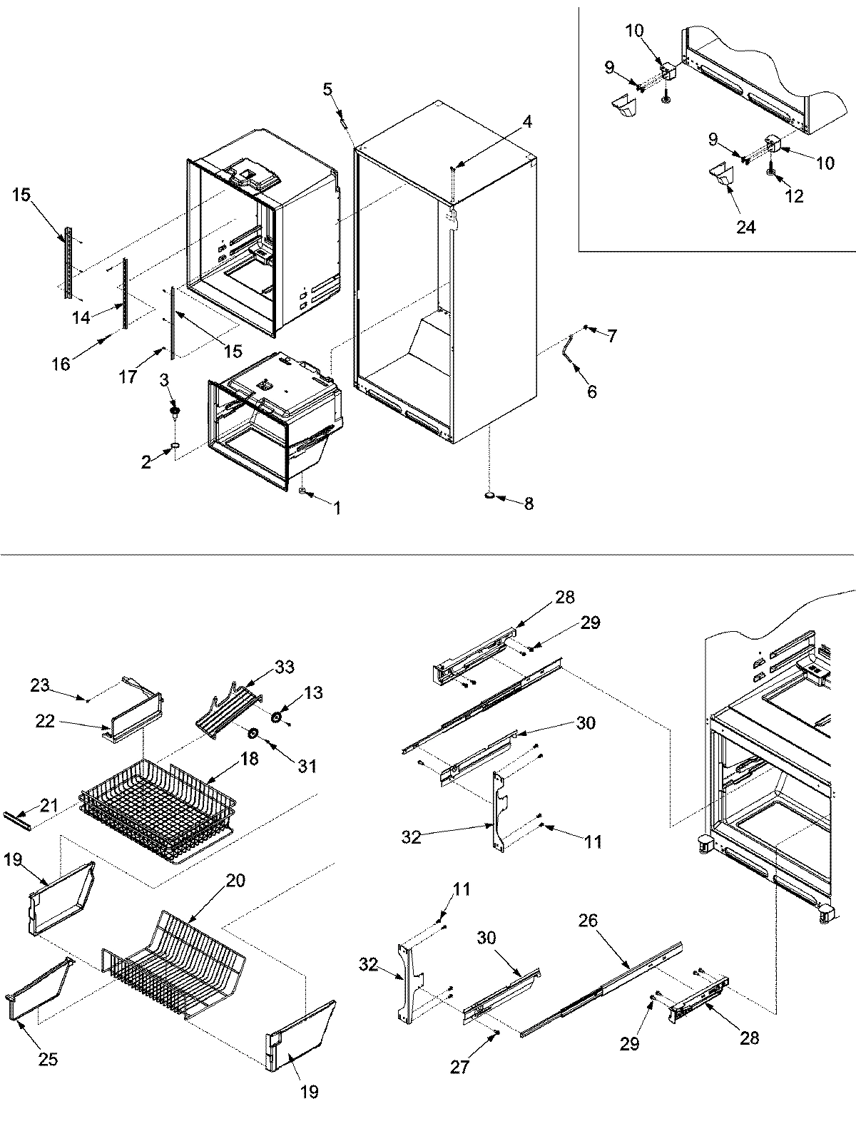 06 - INTERIOR CABINET & FREEZER SHELVING