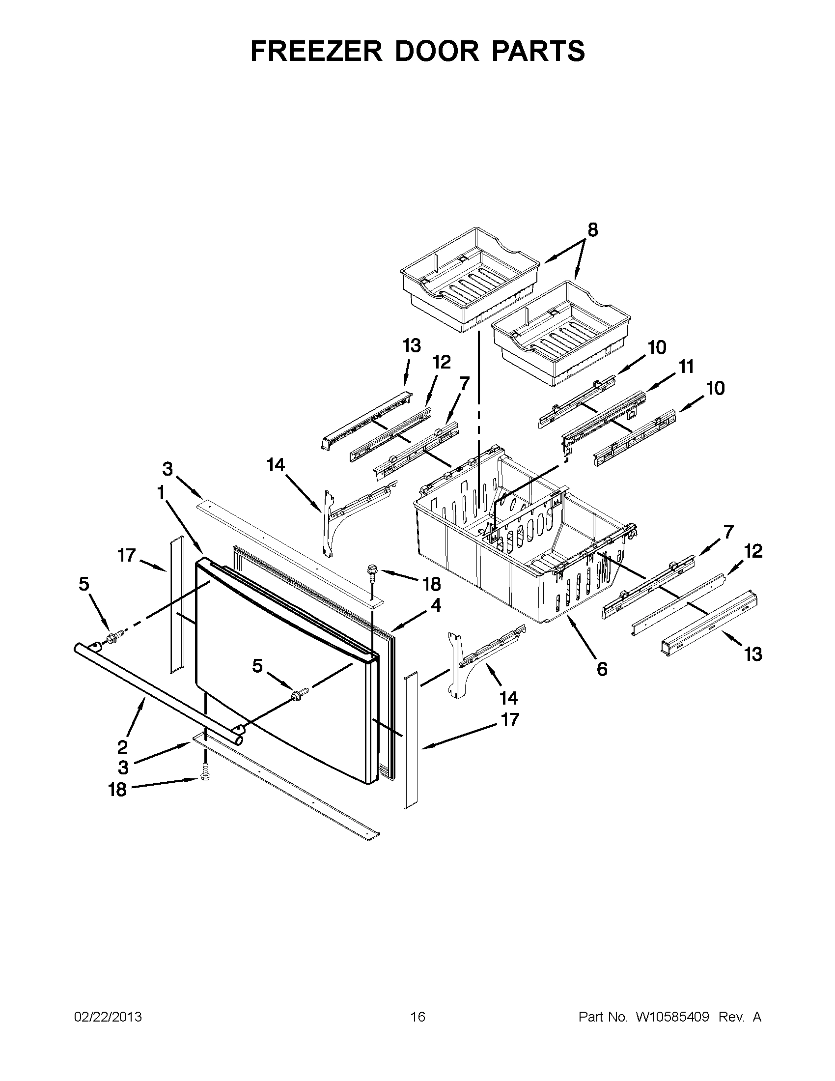08 - FREEZER DOOR PARTS