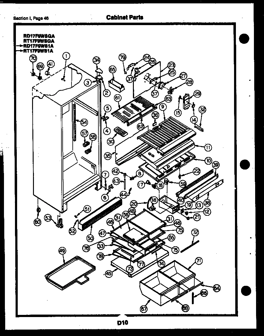 23 - CABINET PARTS