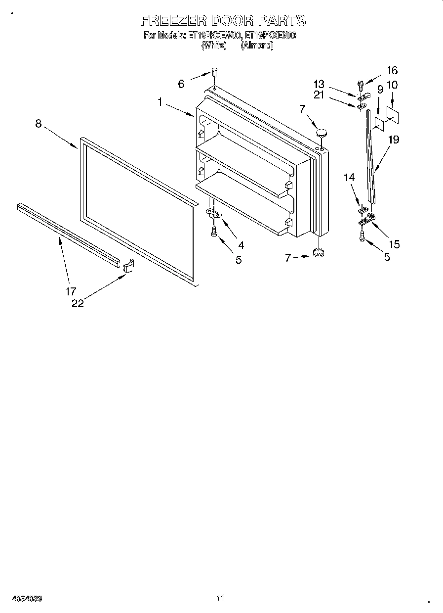 06 - FREEZER DOOR, LIT/OPTIONAL