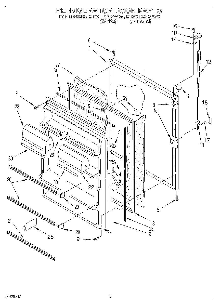 07 - REFRIGERATOR DOOR, LIT/OPTIONAL