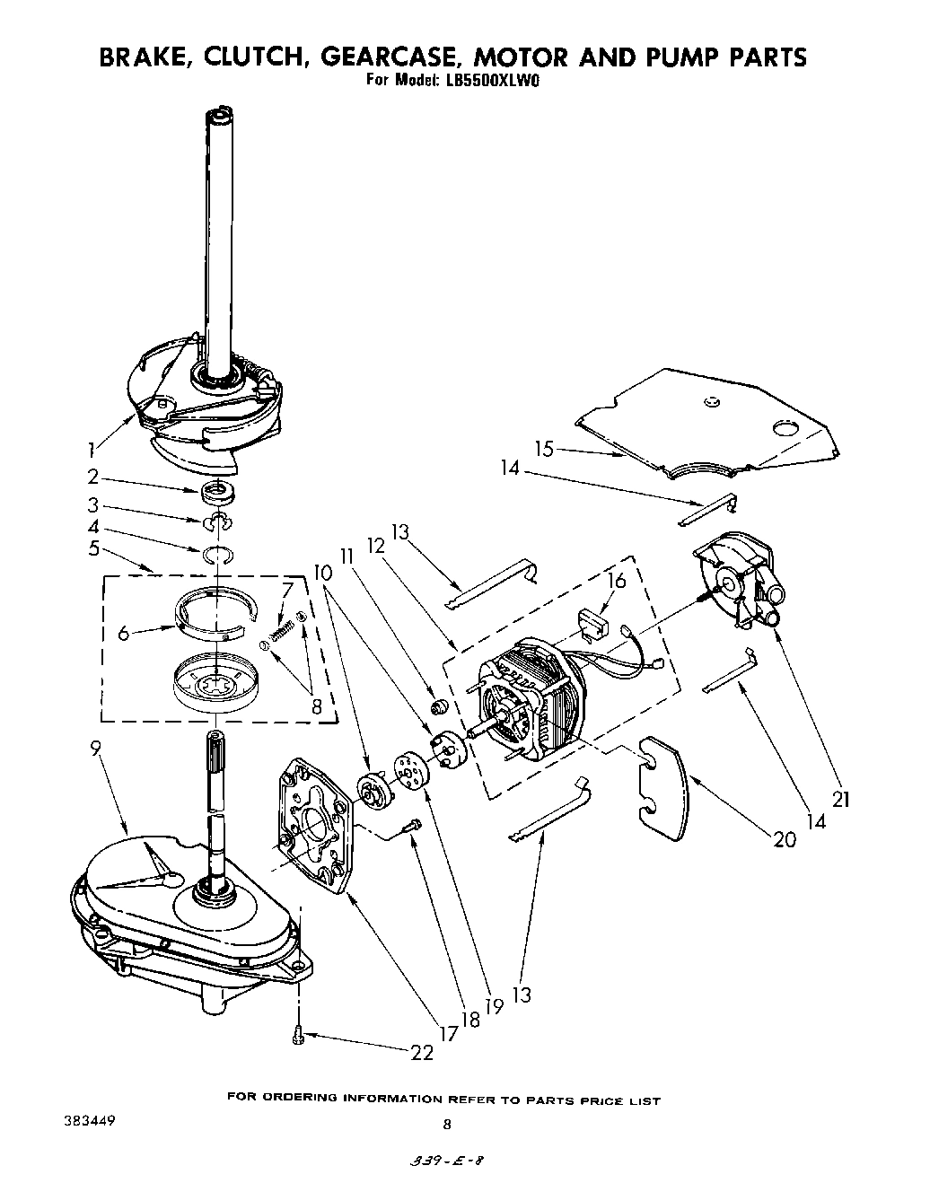 06 - BRAKE, CLUTCH, GEARCASE, MOTOR AND PUMP