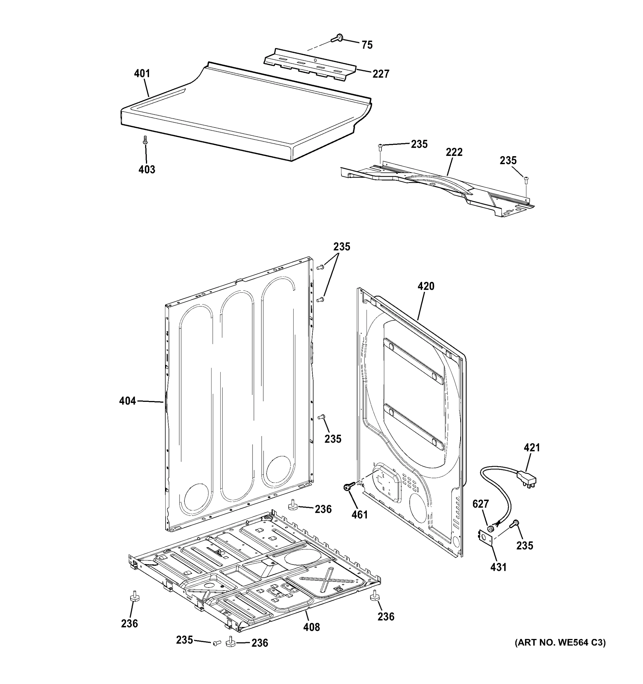 CABINET & TOP PANEL